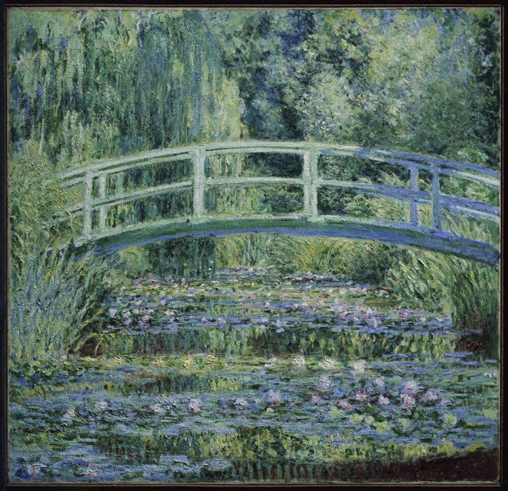 Claude Monet, Waterlilies and Japanese Bridge, 1899