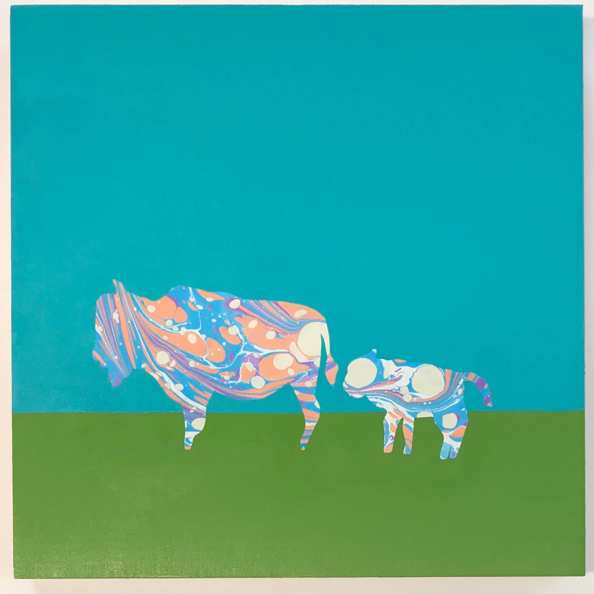 Bison Baby Loves His Mama