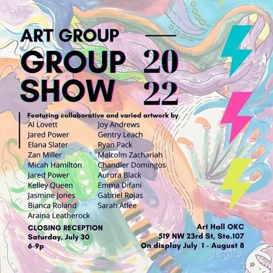 Closing Reception for Art Group, Samantha Friday, &amp; Sydney Endsley Shows