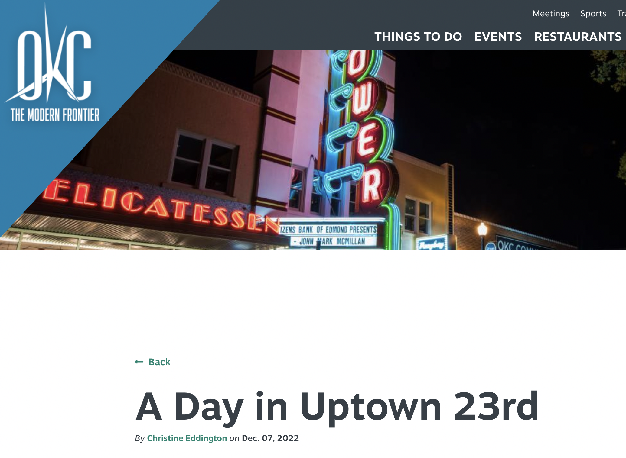 Visit OKC's Spend A Day in Uptown