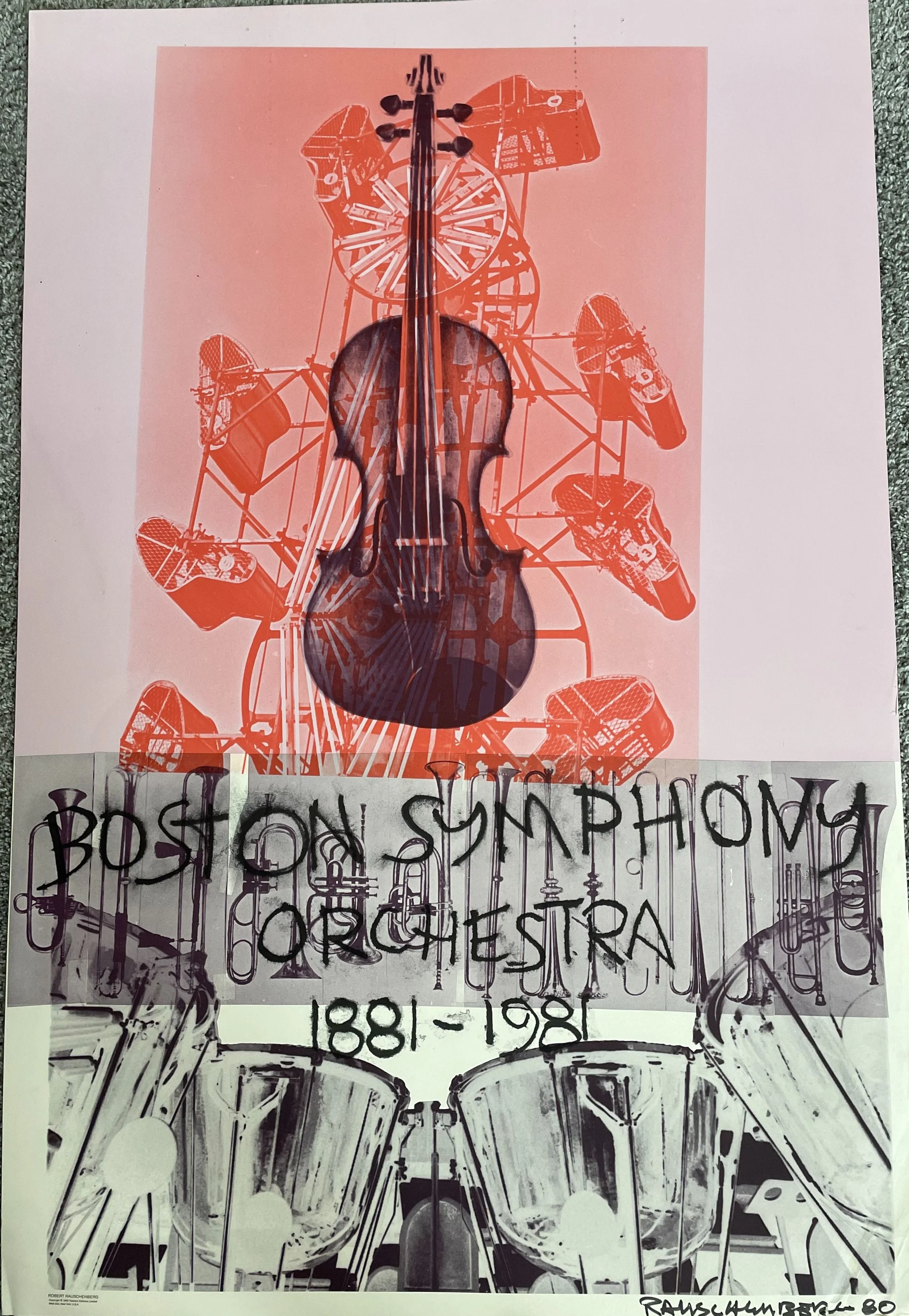 Robert Rauschenberg Boston Symphony Orchestra 1981 Poster Print