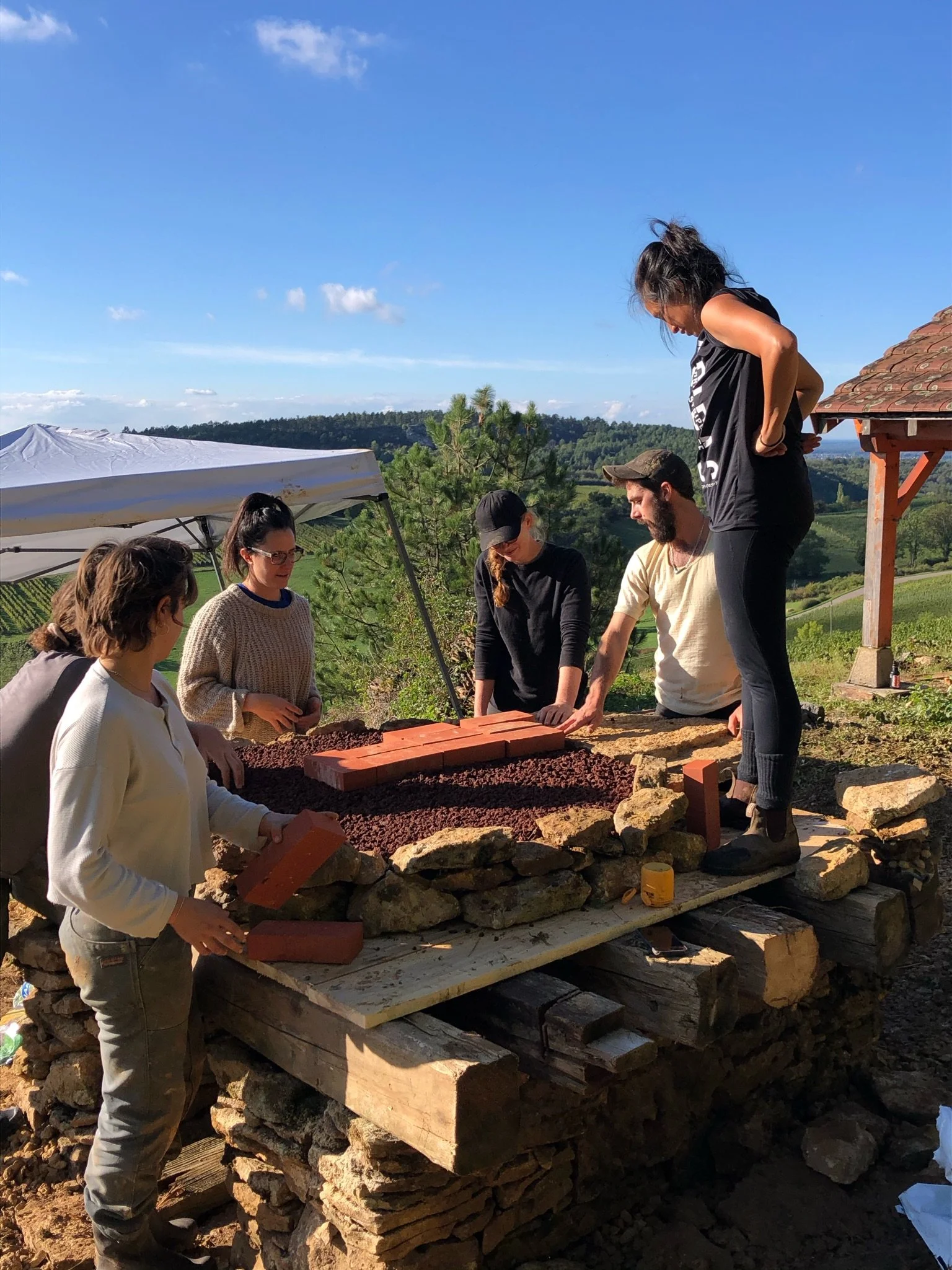 Building a hearth 