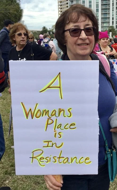 Signs at the Women’s March in Sarasota, Florida