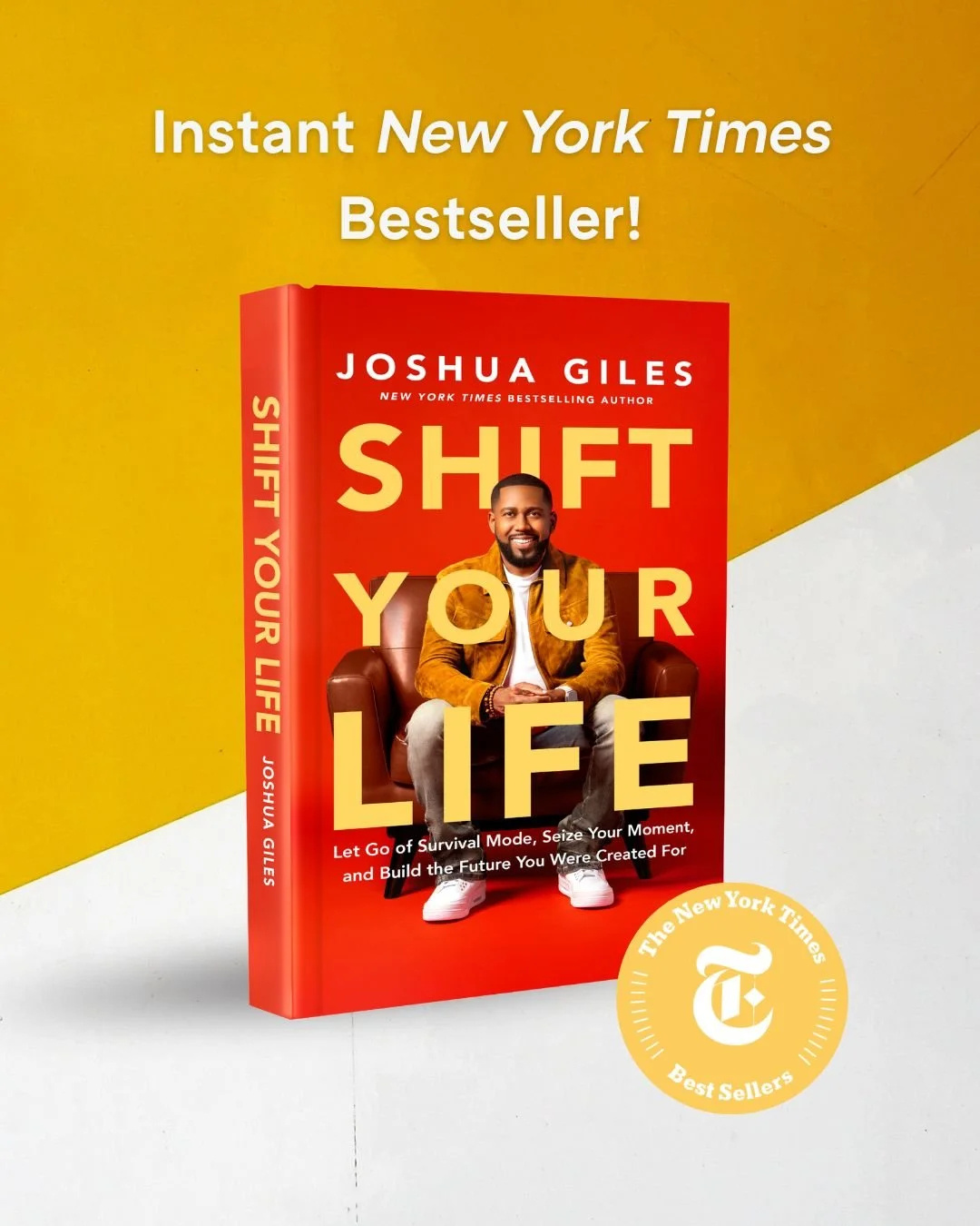 Joshua Giles Debuts at #9 on the New York Times Bestseller List with Back-to-Back Bestselling Titles