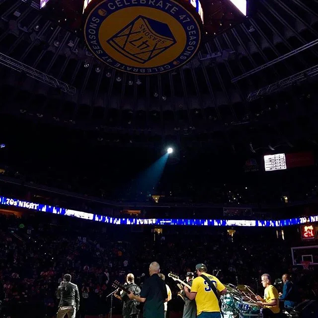 Thank you Back to Back Champions Golden State Warriors #Warriors #DubNation and Tower of Power #OfficialTOPBand. It was both an honor and a pleasure to work with you all at #Oraclearena GO DUBS!