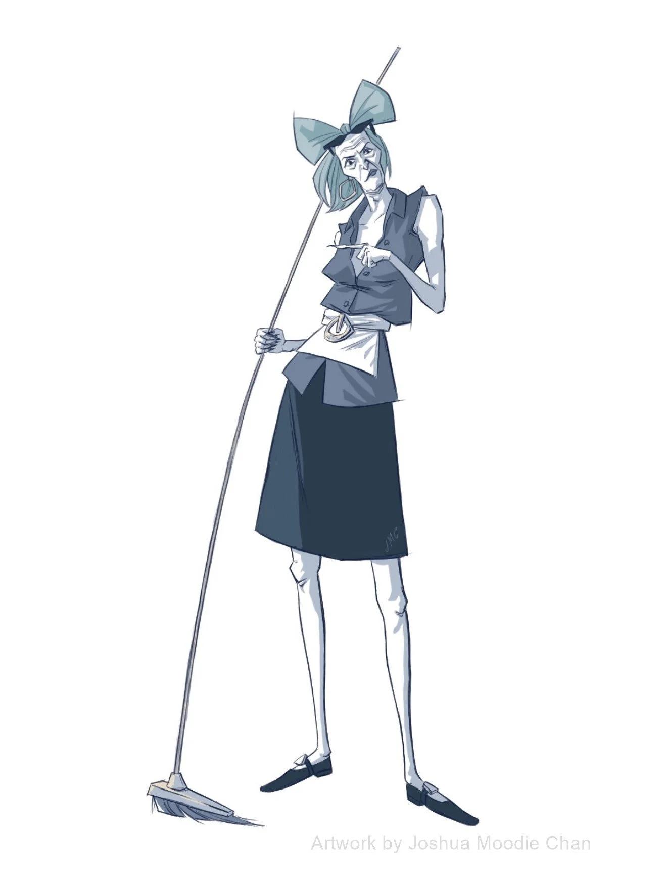 Grumpy Janitor Lady