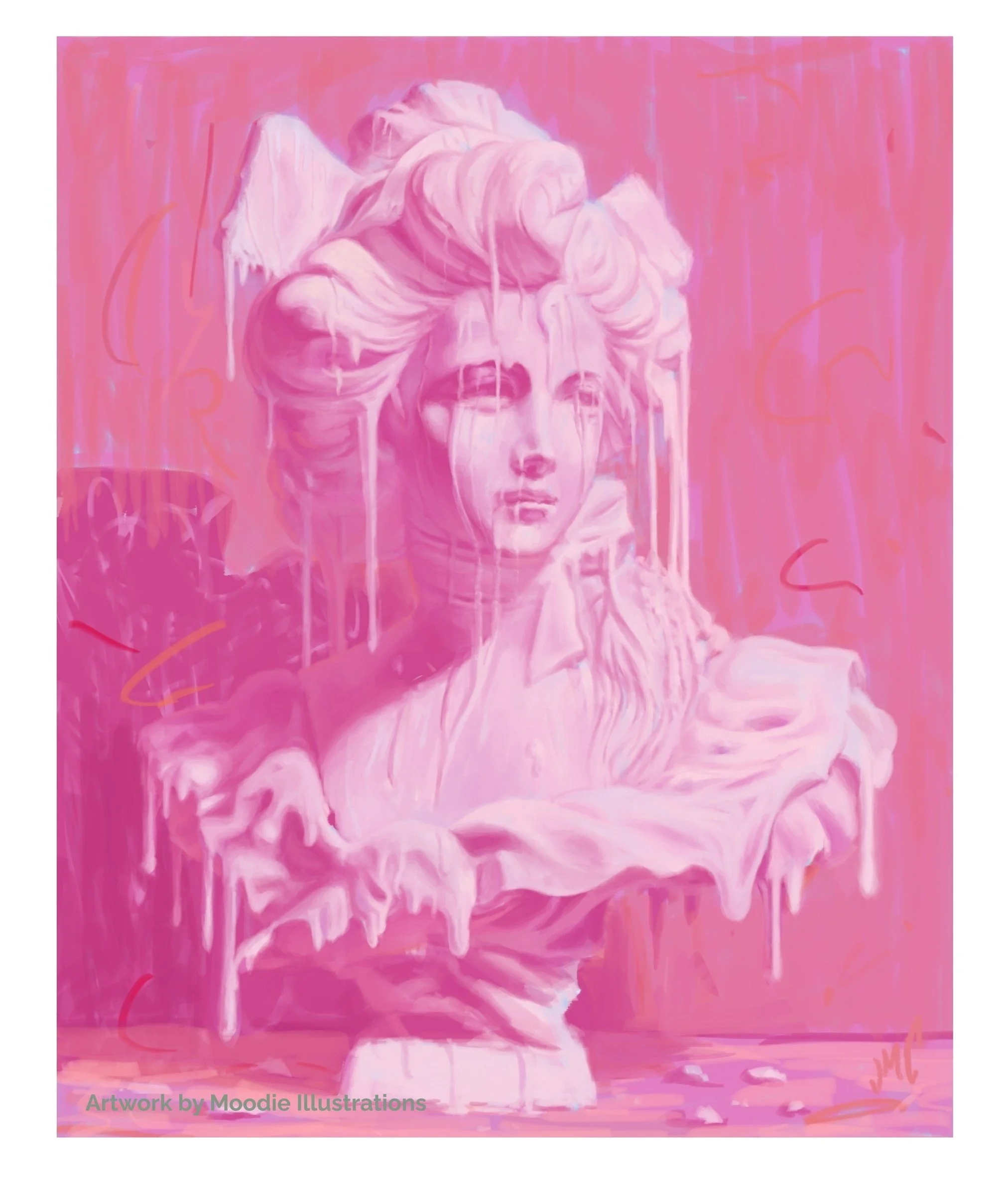 2023_Portrait Bust Study_Pink Melting Lady_Josh.jpg