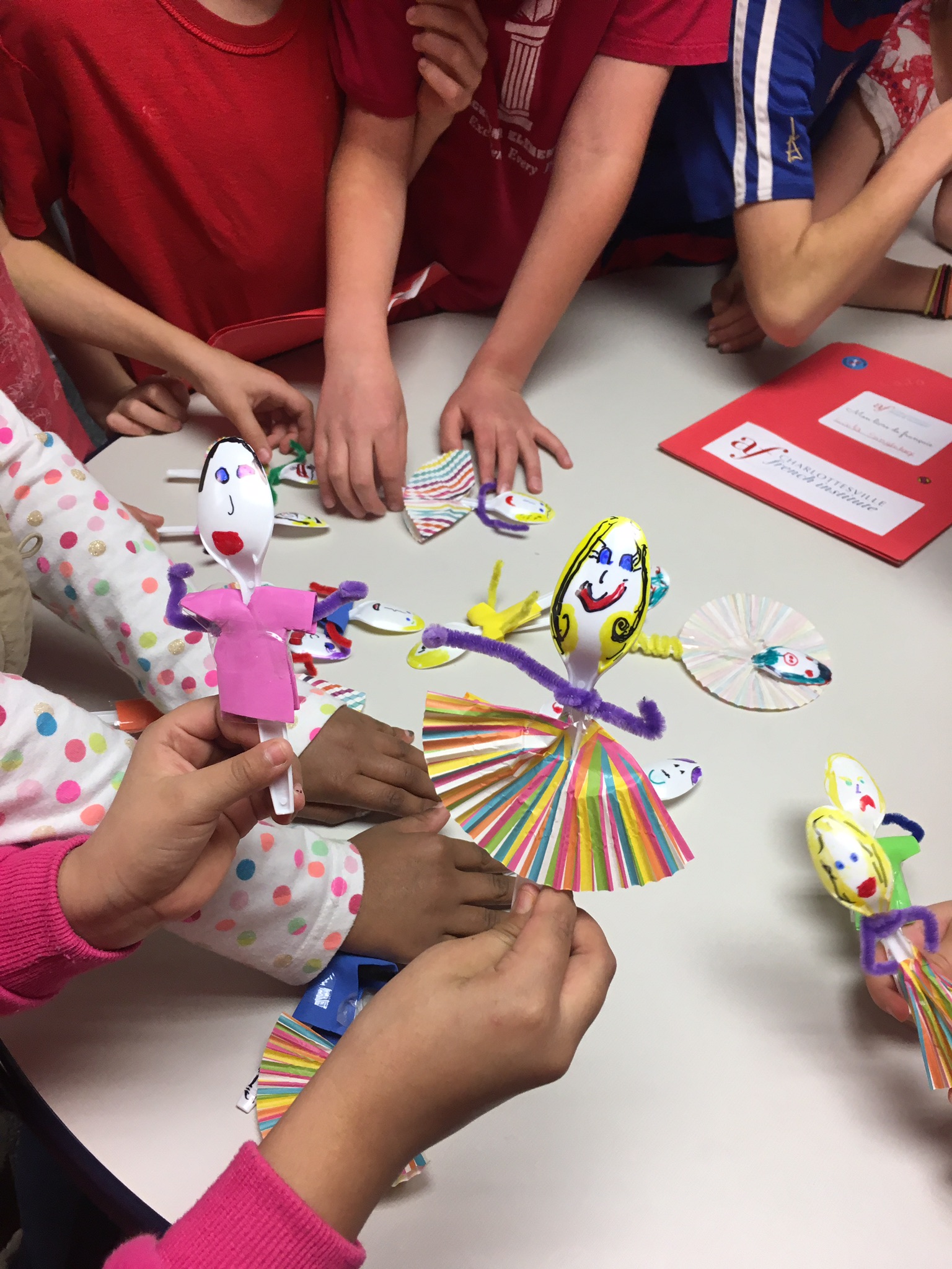 Les marionettes/ the puppets (Let’s go to Paris unit) at Jackson Via Elementary Spring 2017