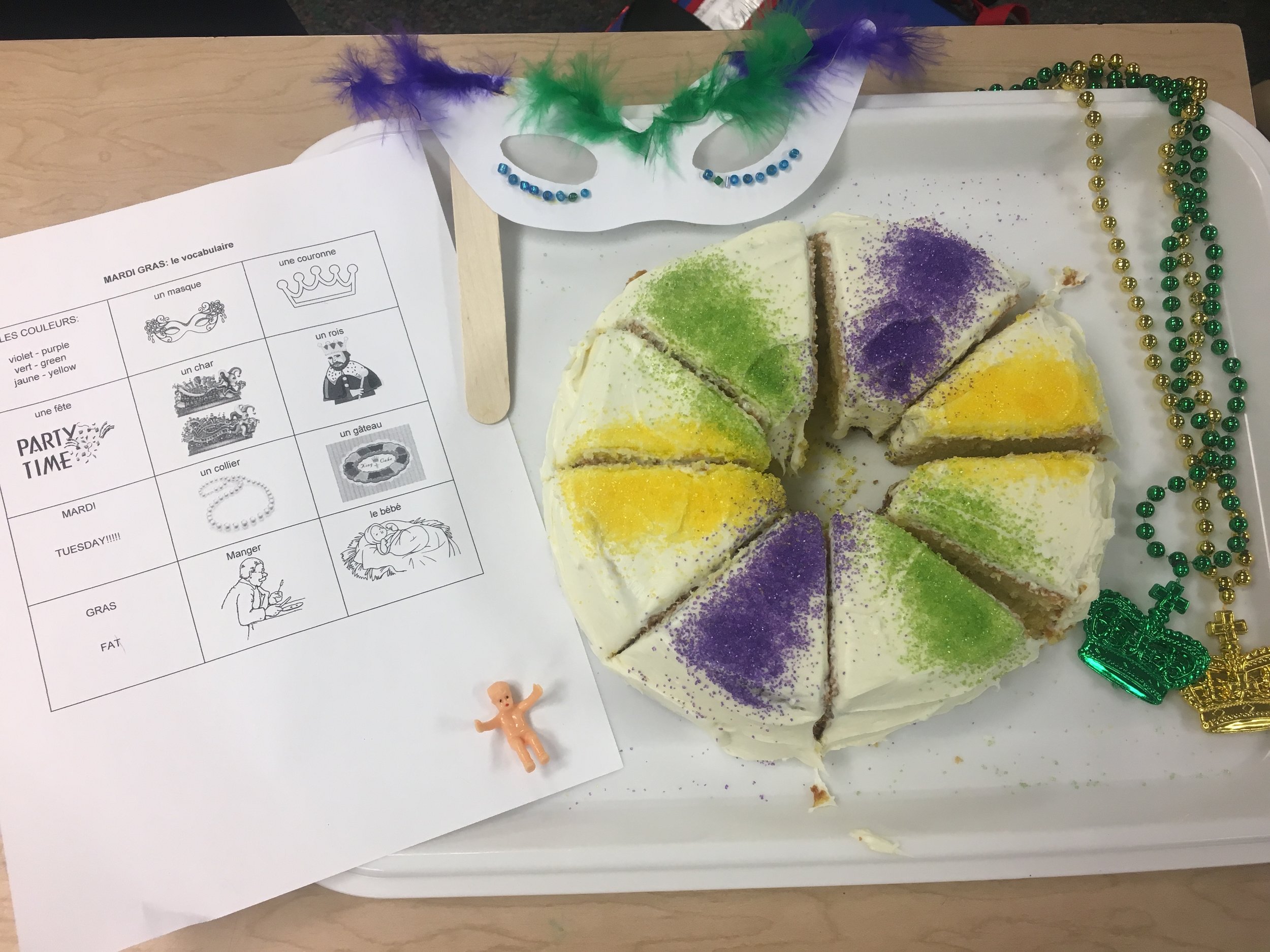 New Orleans Carnaval (French speaking countries Festivals unit) at Jackson Via Elementary Spring 2018