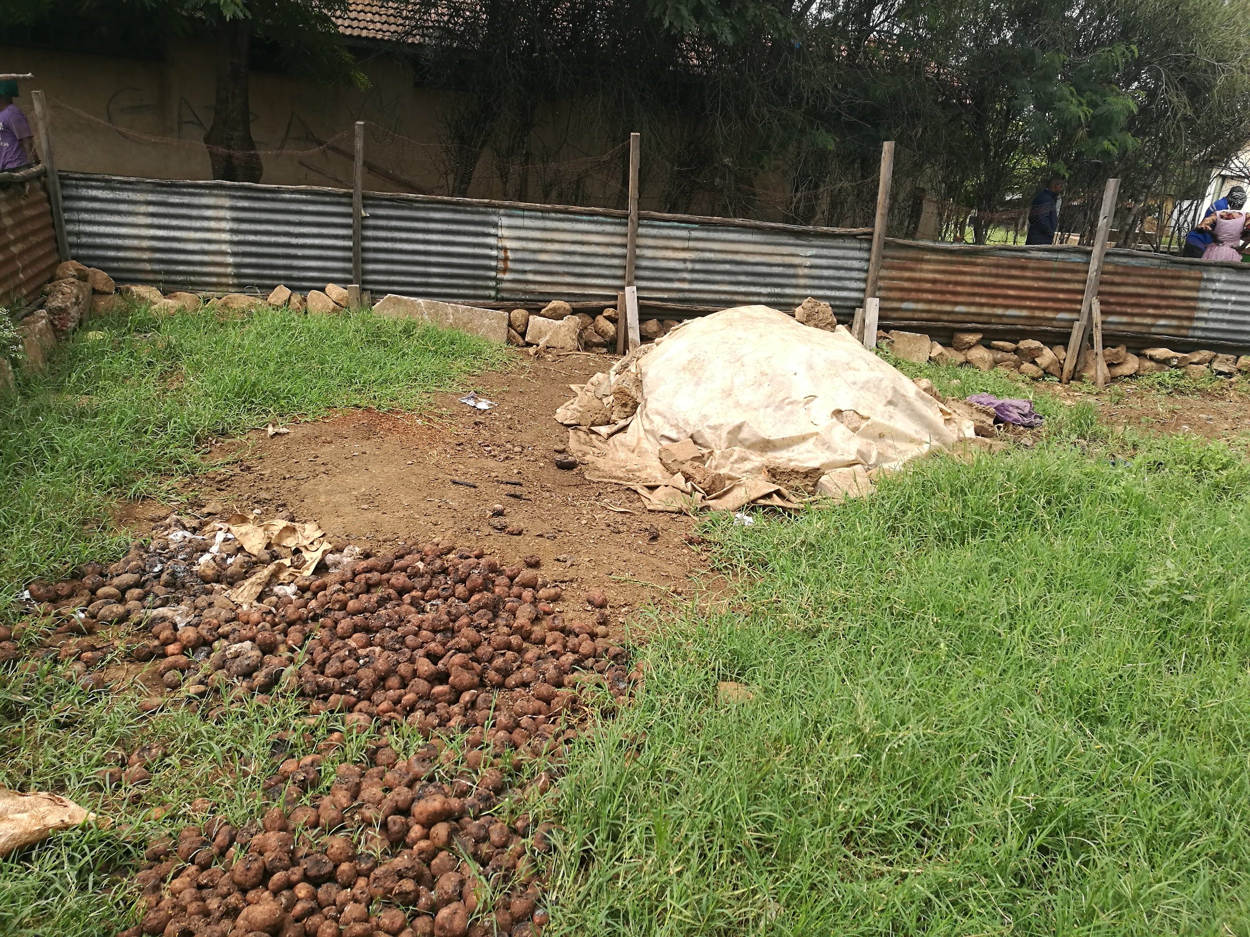 The process of composting