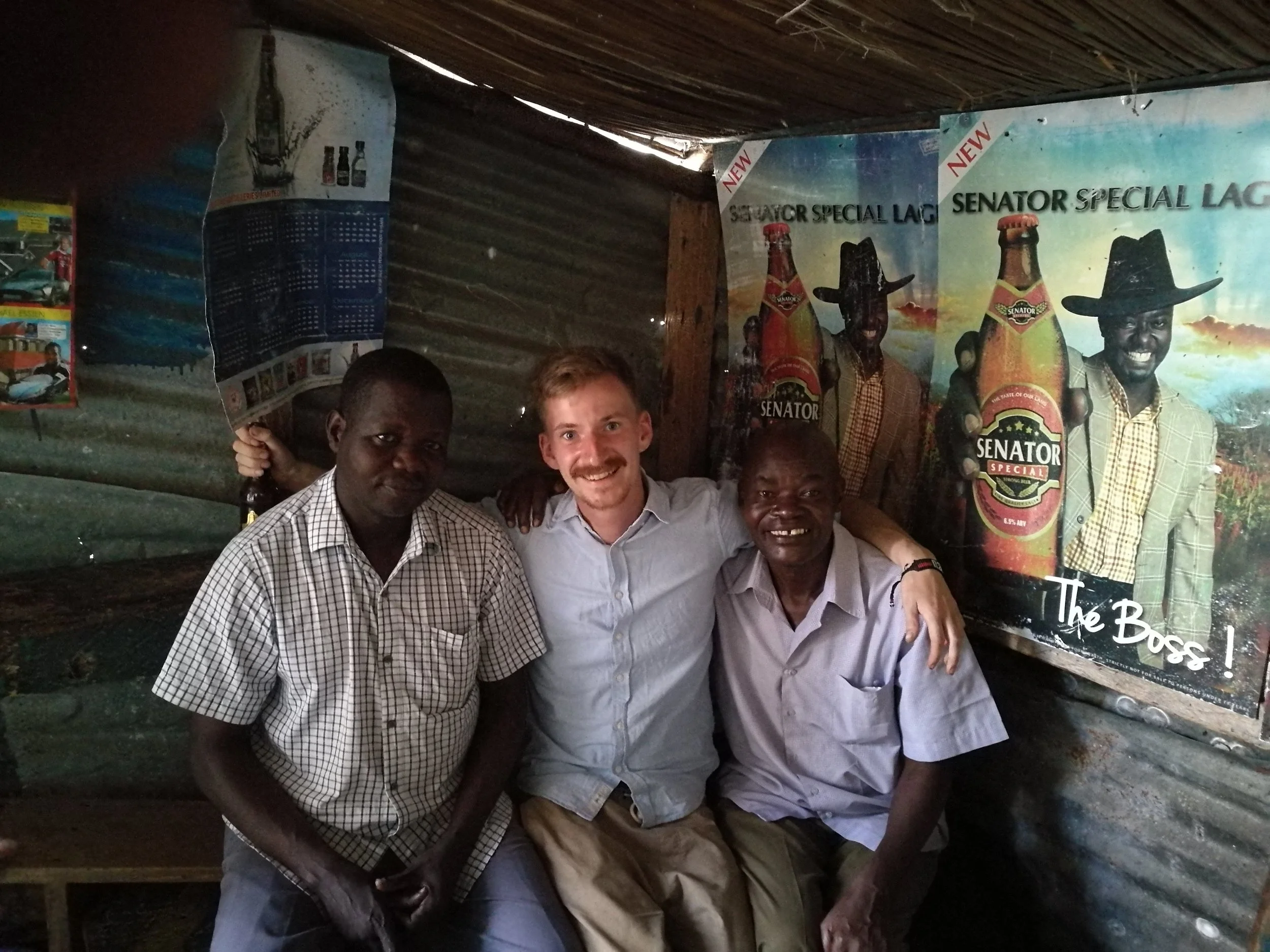 Together with Kenyan Inspector James and Ugandan Officer Commander Robert