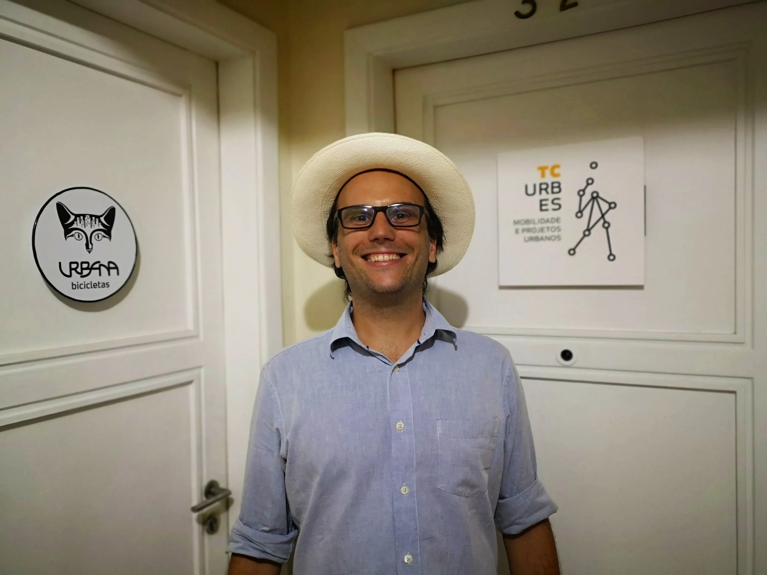 Riccardo Corea in front of his two companies: TC Urbes and Urbana.