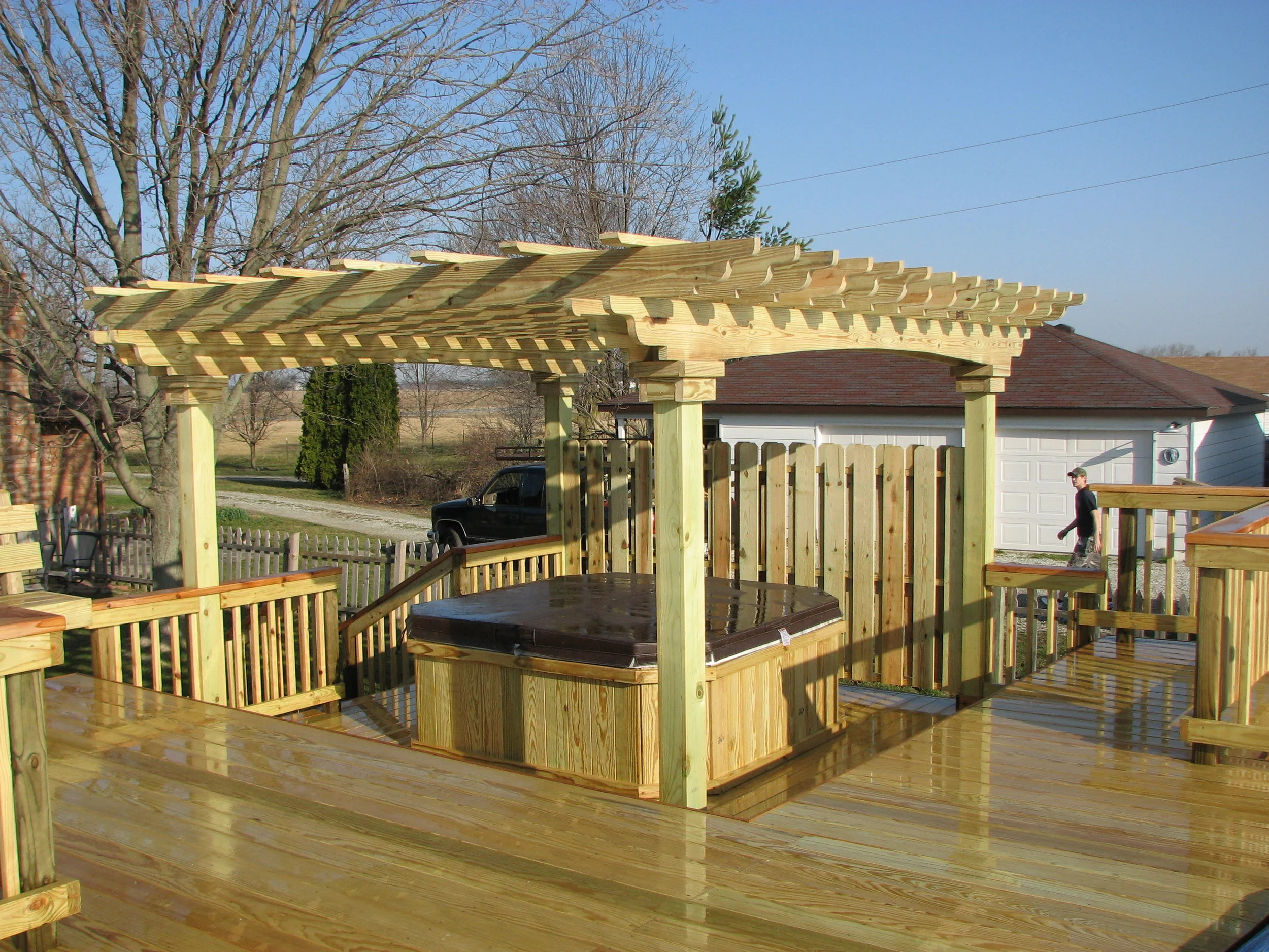Wood deck
