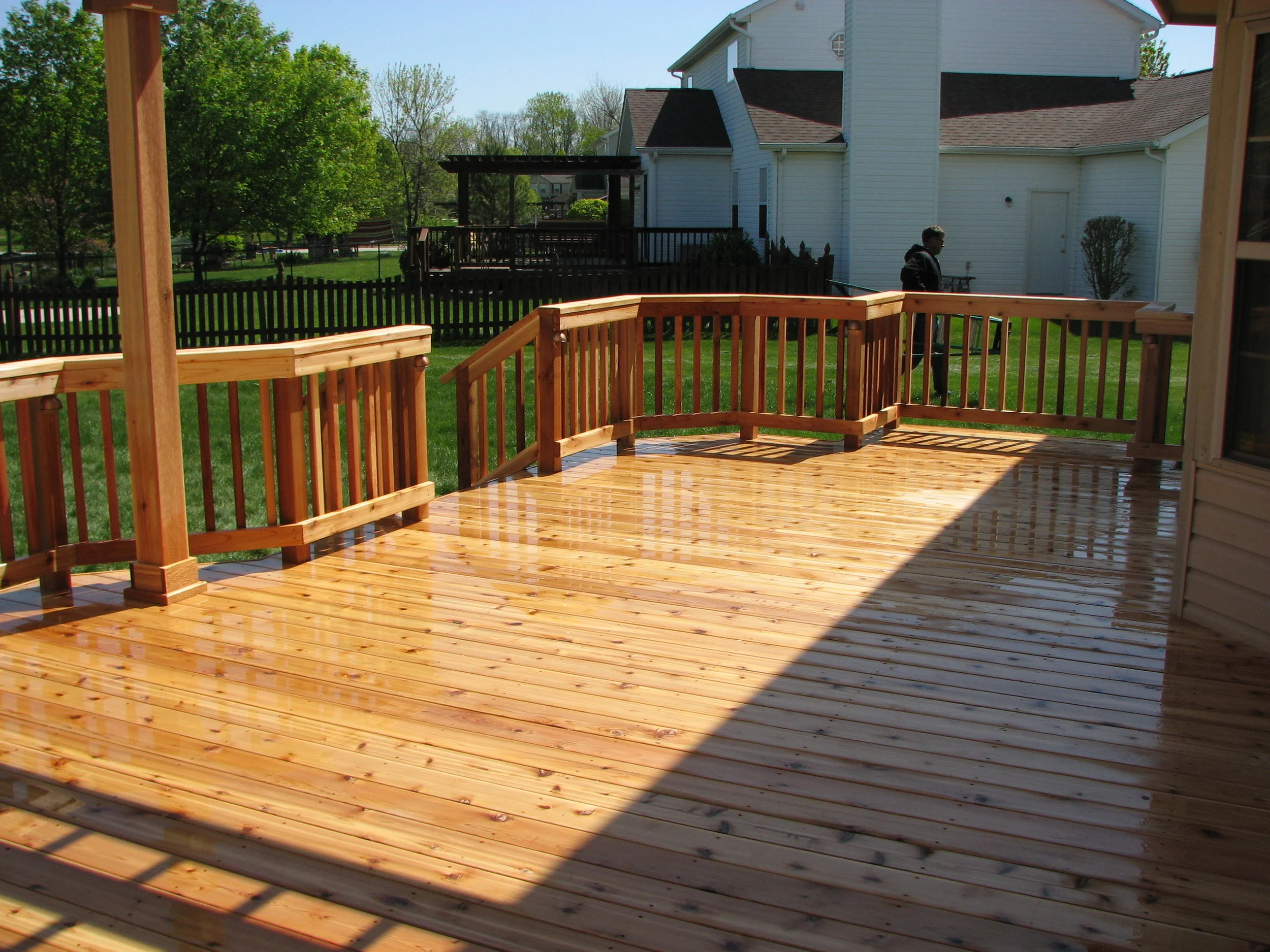 Wooden deck