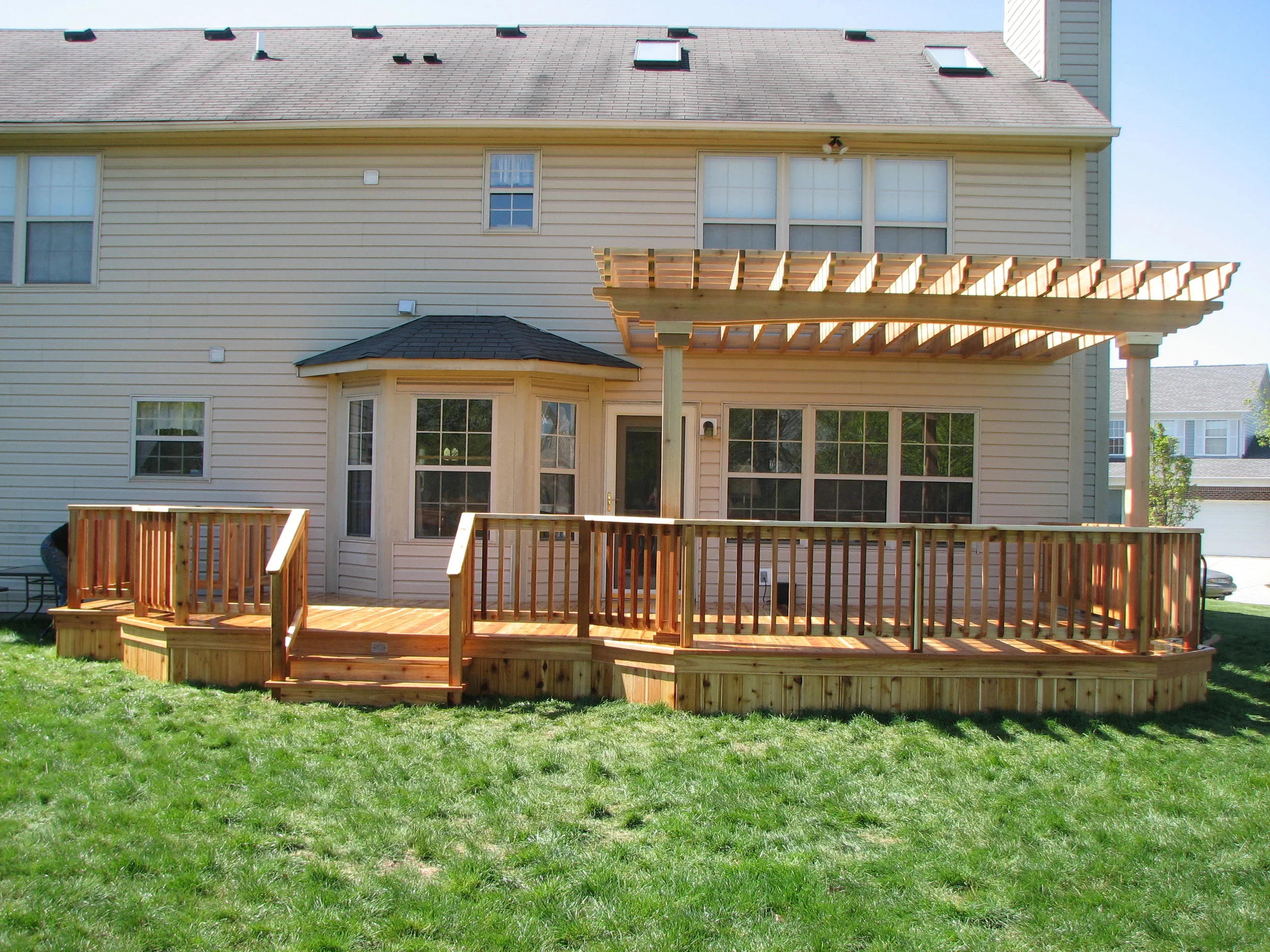 Wooden deck