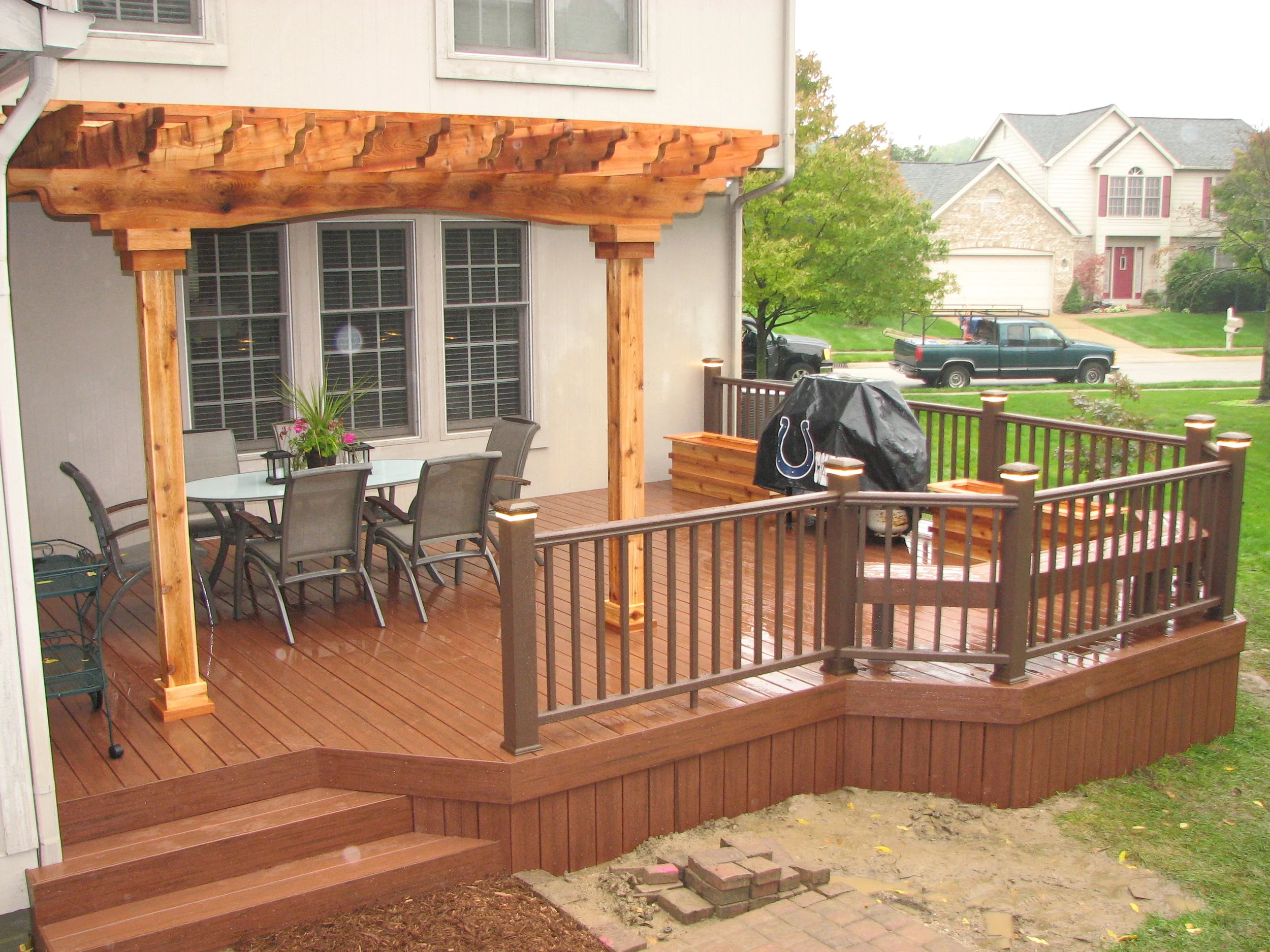 Wood deck