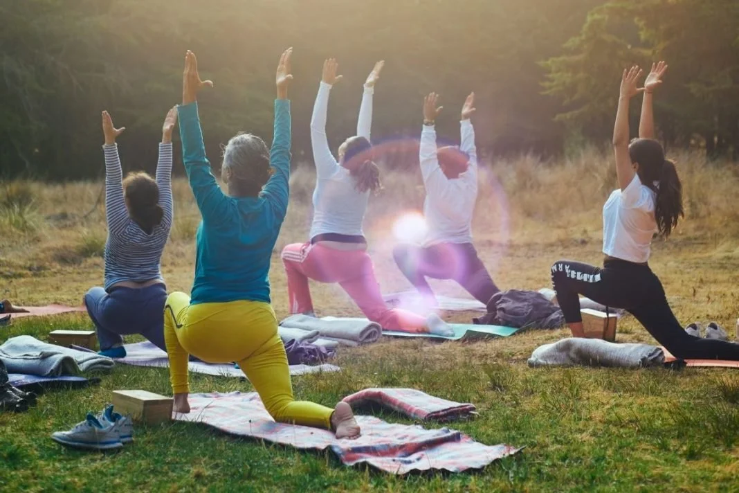 Outdoor Yoga with Pam Martin and Jessa Kimmel
