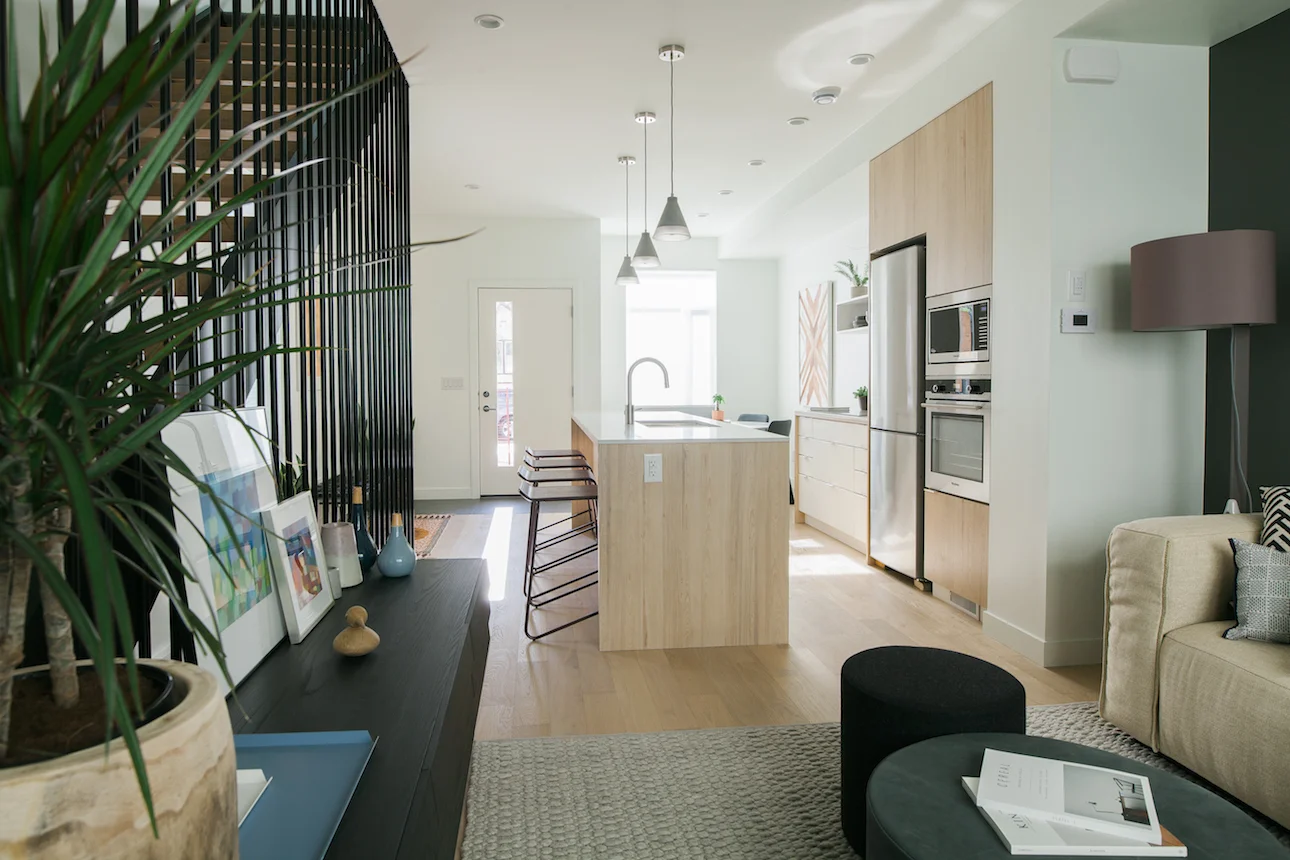 Element Urban Village modern townhouse condo interior rendering