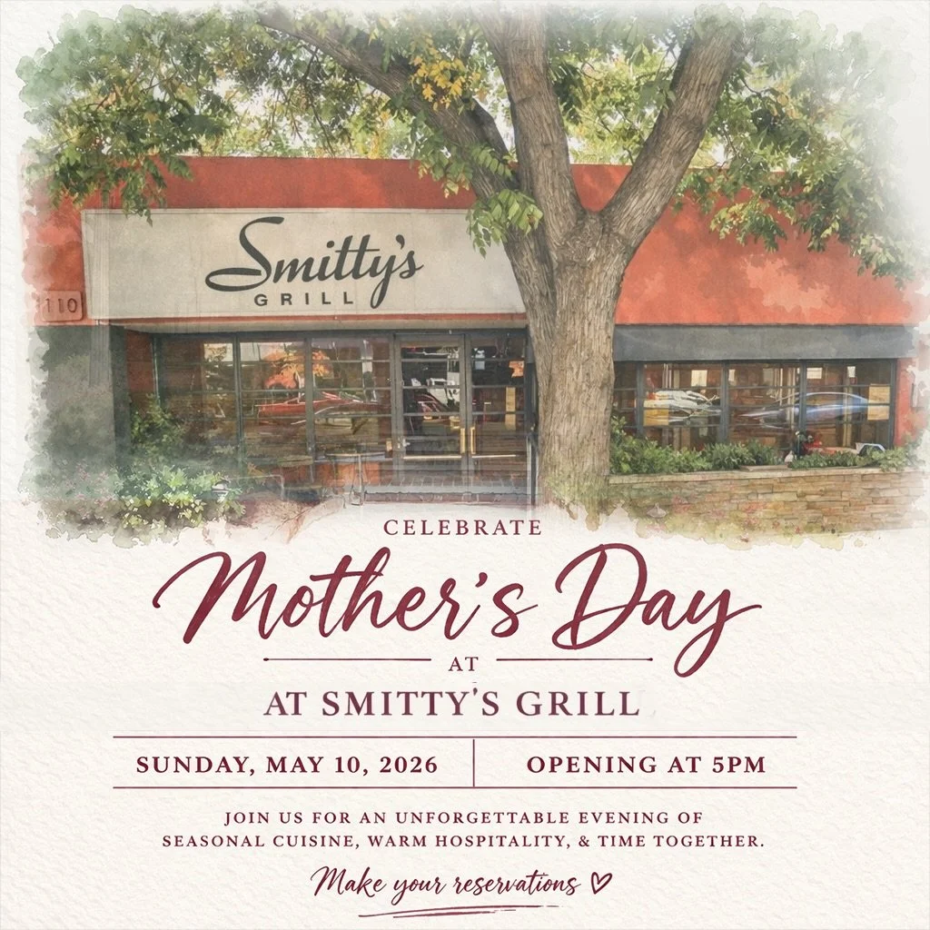 Celebrate Mother&rsquo;s Day where comfort meets tradition. Join us at Smitty&rsquo;s Grill on Sunday, May 10th, opening at 5pm, for a relaxed evening of classic dishes and warm hospitality.
Reserve your table and make it a night to remember. 💐

#sm