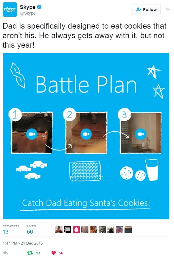   FB   Quiet until hunger moves him to hunt, everything about dad is designed to eat cookies that aren't his. He always gets away with it, but not this year.      IG   Quiet until hunger moves him to hunt, everything about dad is designed to eat #coo