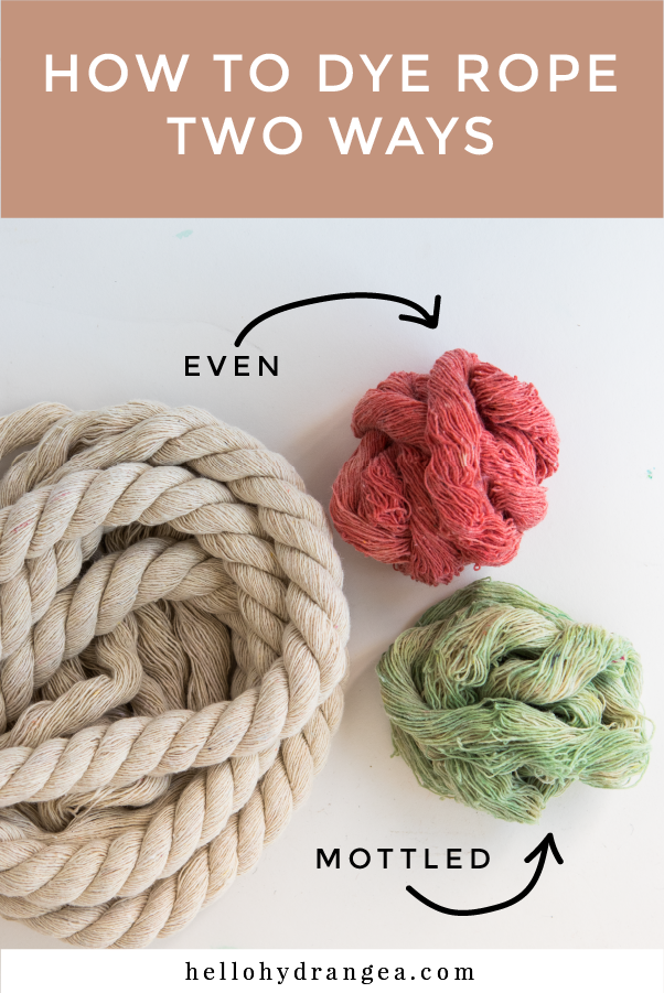 How to Dye Rope — Hello Hydrangea