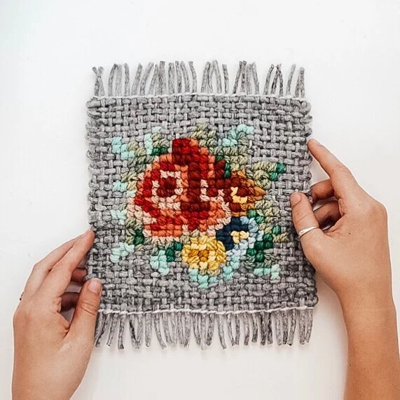 There’s something so wonderful about creating something that’s already planned - from the design to the colors. There’s no ‘go with the flow’, or wondering what’s going to be next. Those creative projects are great for different reasons, but working on a project that’s simple and mapped out is when your mind can truly wonder while your hands do all the work.⠀
This is the cross stitch piece from my time-lapse a few posts ago. I have been experimenting with different fibers for the backgrounds - this is the skinny felted rope from @marymakerstudio and it was so fun to weave with!⠀
What kind of projects do you prefer? Set designs, or design as you go?⠀
XO⠀
Lindsey⠀
.⠀
.⠀
⠀
.⠀
.⠀
.⠀
.⠀
.⠀
#moderncrossstitch #xstitchersofinstagram #etsy #stitchersofinstagram #dmcthreads #pointdecroix #modernembroidery #embroideryhoop #contemporaryembroidery #embroidery #needlecraft #crossstitchersofinstagram #needlework #handembroidery #stitching #hoopart #вышивкакрестом #weaving #xstitch #dmc #handmade #xstitching #crossstitching #embroideryart #вышивка #embroideryinstaguild #puntodecruz #crossstitch #crossstitcher #makersgonnamake