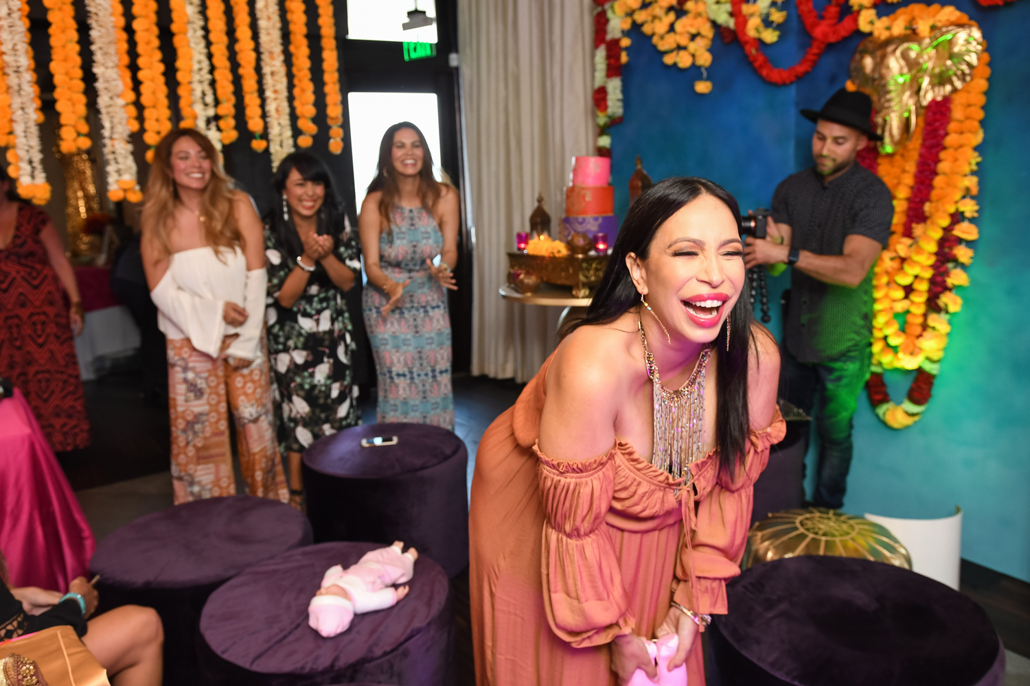 Moroccan Inspired Baby Shower Party loriann going to toss the baby.jpg