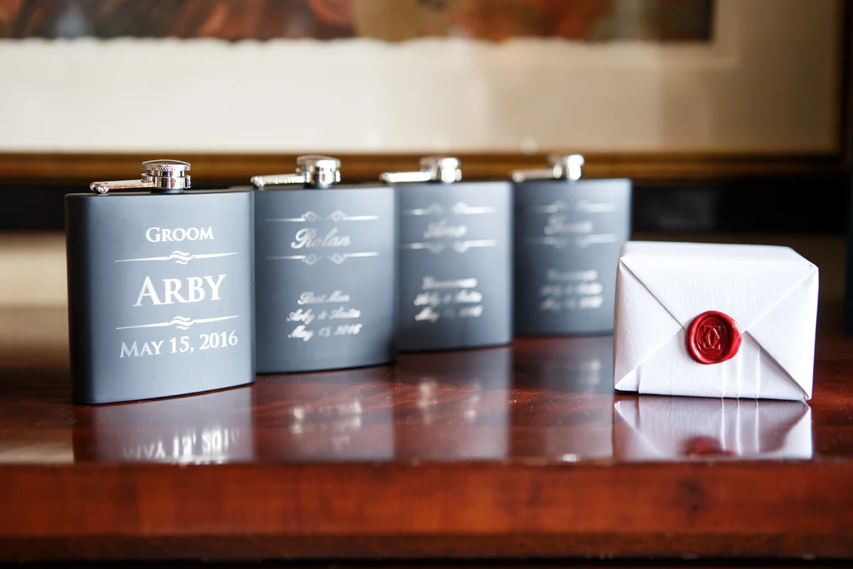 Elegant Pasadena Wedding to Make You Swoon groomsmen gifts.jpg