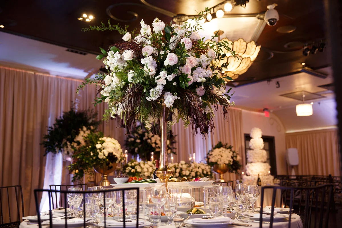 Elegant Pasadena Wedding to Make You Swoon floral centerpieces.jpg