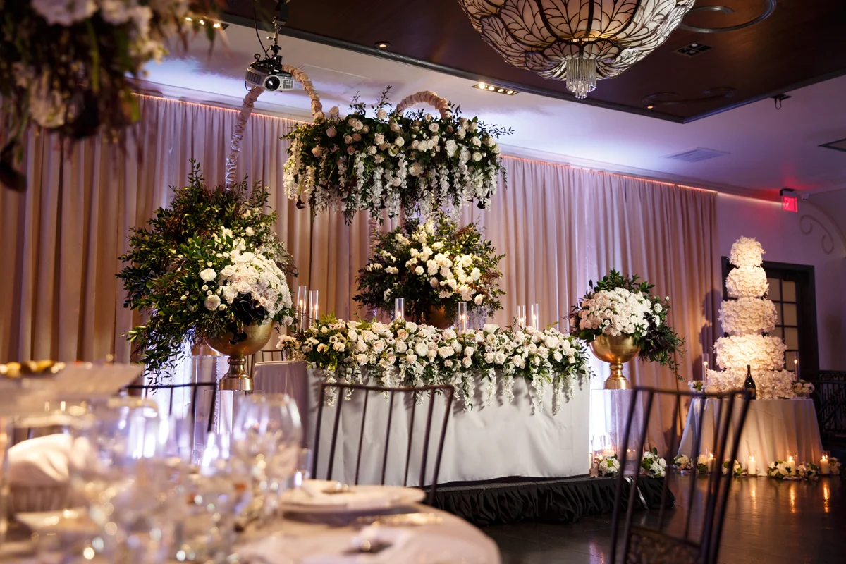 Elegant Pasadena Wedding to Make You Swoon stunning reception tables.jpg