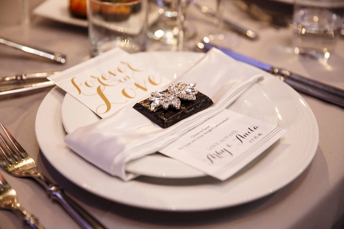 Elegant Pasadena Wedding to Make You Swoon place setting.jpg