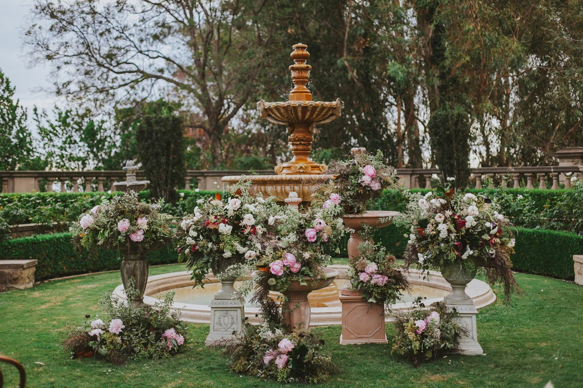 Breathtaking Contemporary Jewel Toned Fall Posh Wedding ceremony space greystone mansion.jpg