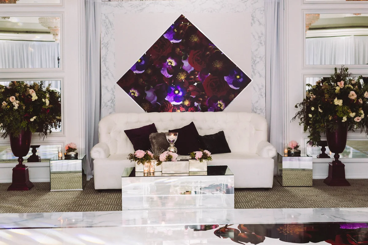 Breathtaking Contemporary Jewel Toned Fall Posh Wedding london west seating area reception.jpg