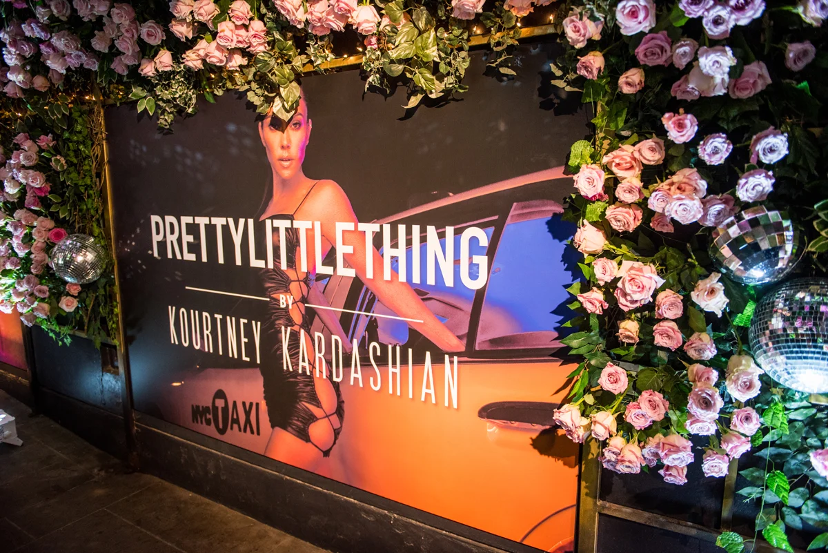 PrettyLittleThing PLT X Kourtney Kardashian Collection Celebrity Launch Party poster of KK.jpg