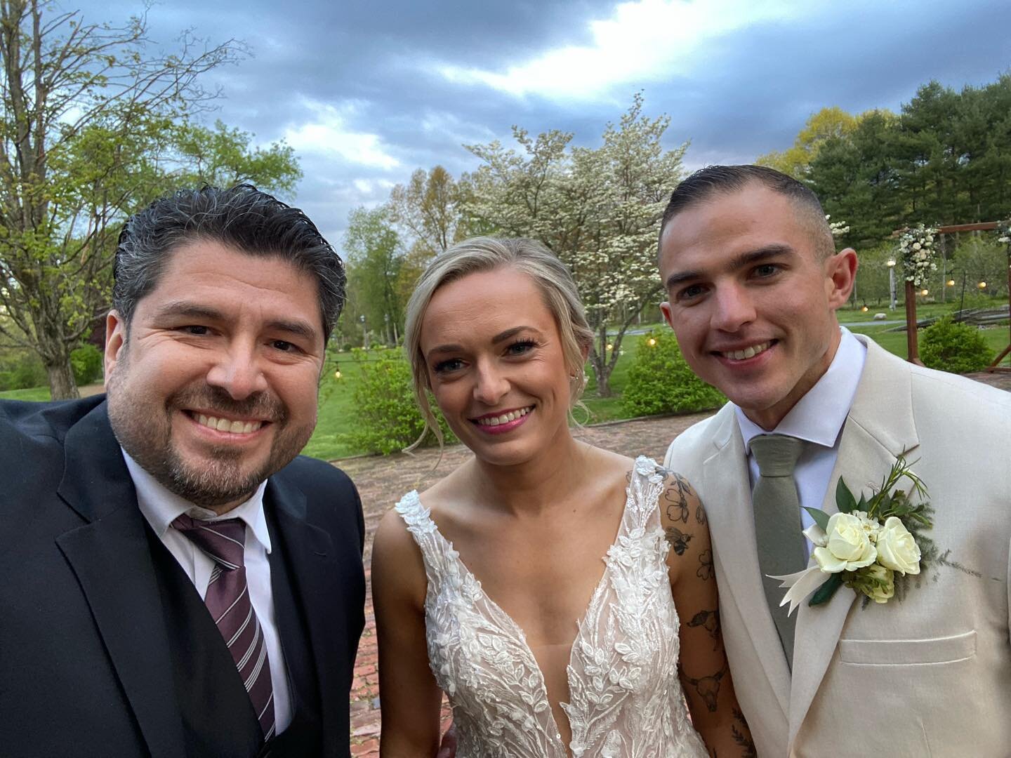 Congratulations Faith and James!  We wish you a happily ever after.  #happywedding #newlyweds💍 #weddingvibes @waterloovillageweddings #elegancetraditionfun @@steveguillenproductions