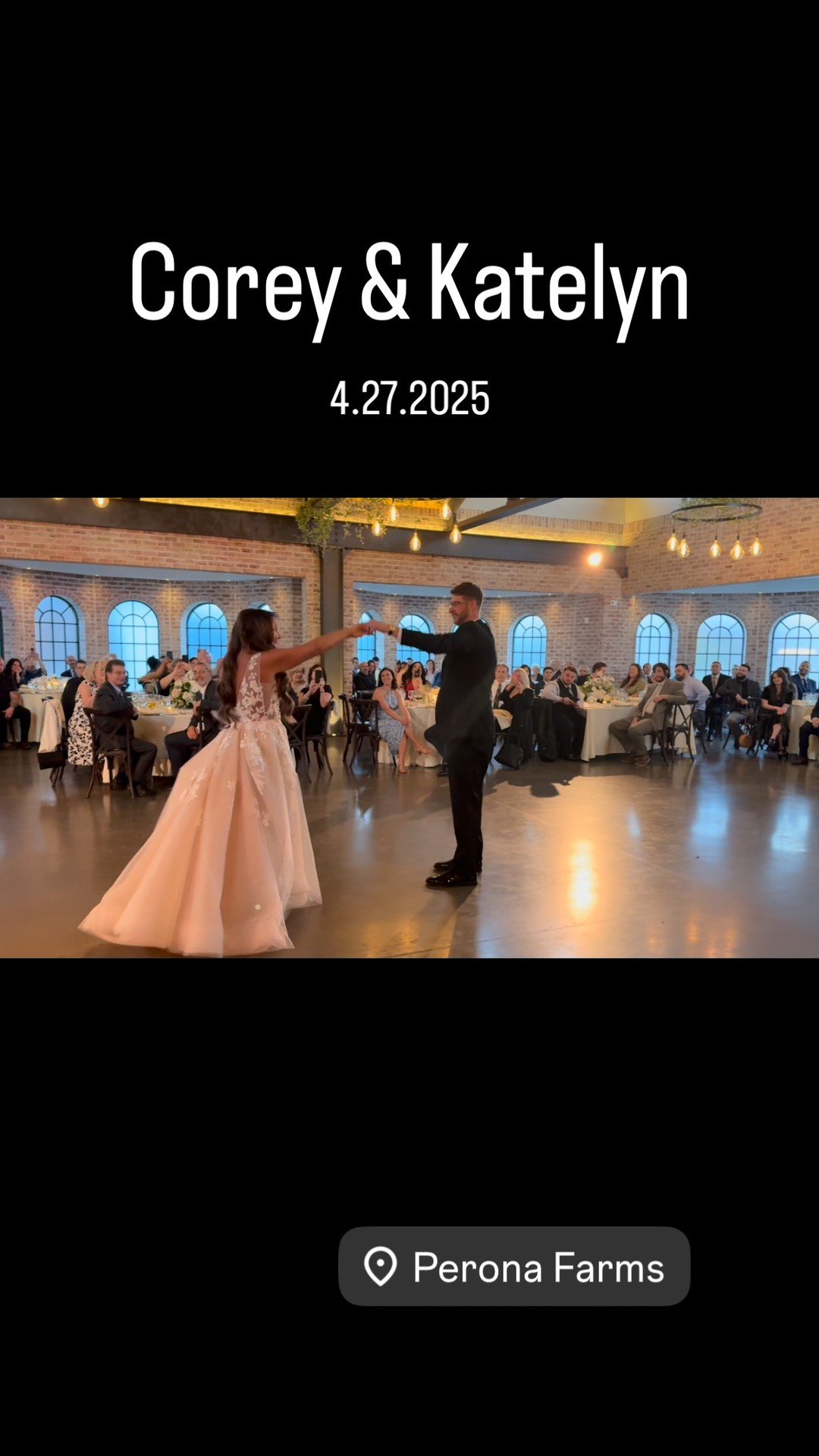 Corey + Katelyn
Their first dance as husband and wife — a beautiful moment filled with love, laughter, and memories that will last a lifetime.
We were honored to set the tone for this unforgettable night with the perfect soundtrack — th