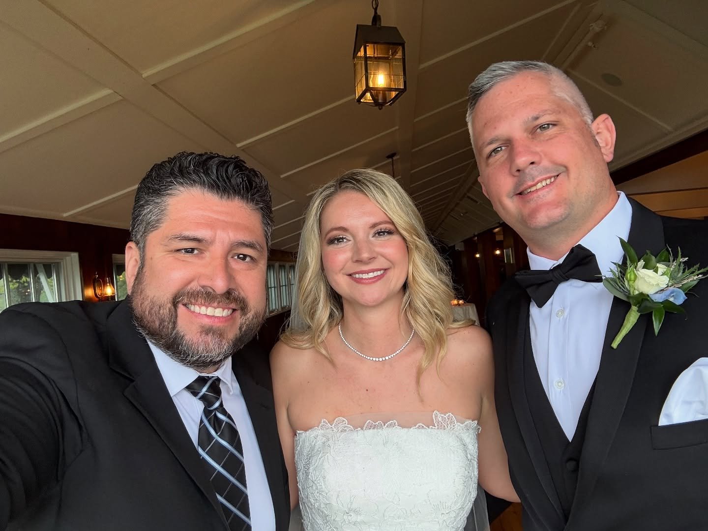 What an amazing day celebrating Kristin & James!
DJ Steve brought the energy and love to their big day, and we were honored to be part of it.
Thank you for having SG Productions provide the soundtrack to your wedding—wishing you both a lif