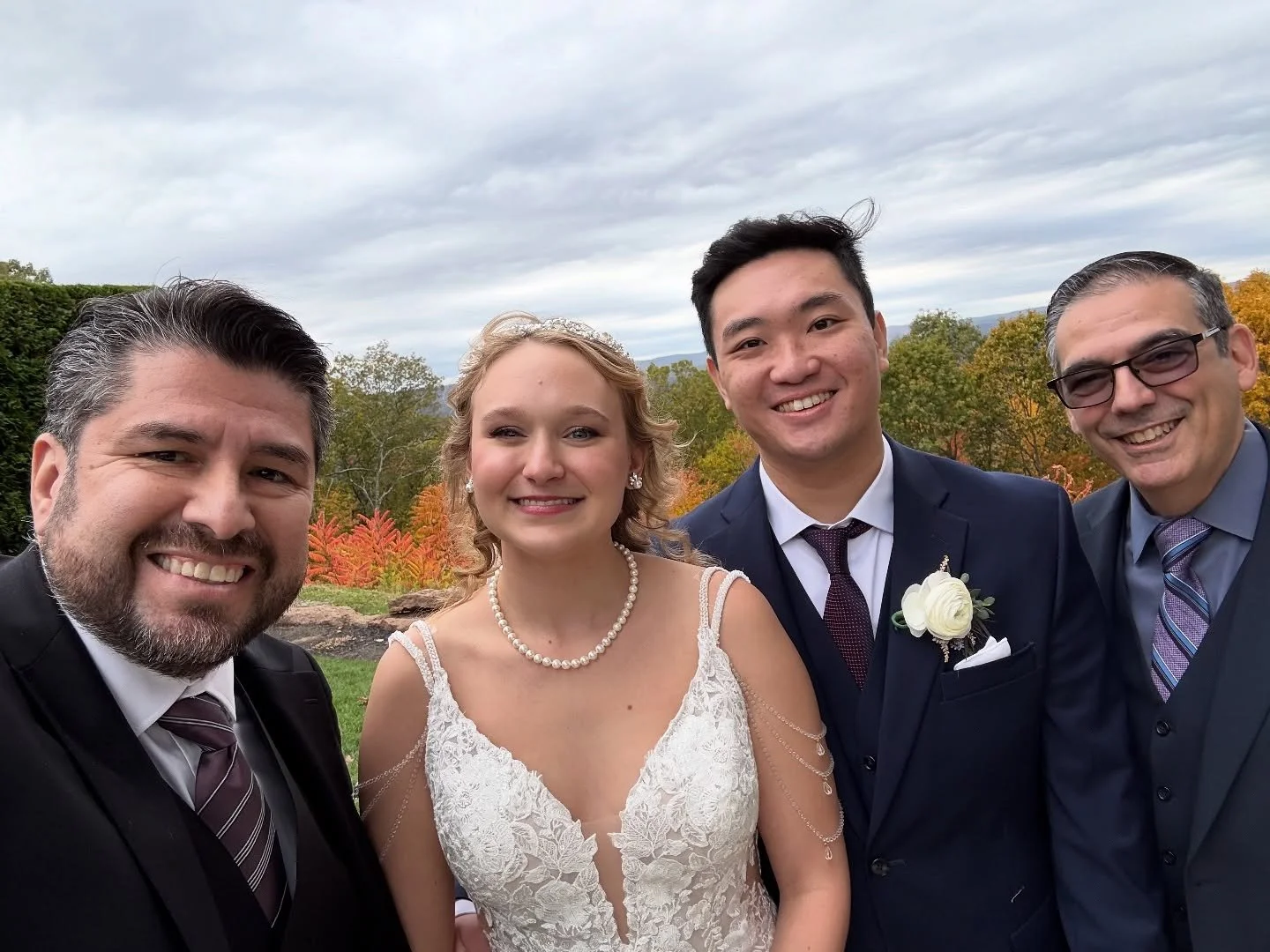 Had such a blast celebrating Taylor &amp; Michael&rsquo;s wedding at the beautiful Log Cabin yesterday! 🎉 So grateful to be part of your special day. Wishing you both a lifetime of happiness! 💍✨
&mdash; MC Steve &amp; DJ Steven

#MassachusettsWeddi