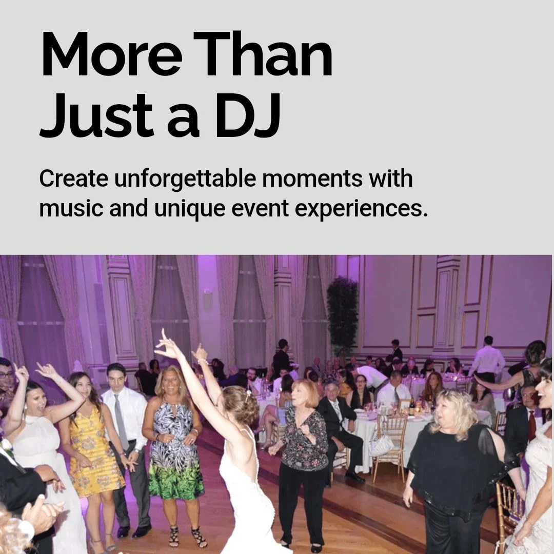 Love stories deserve to be celebrated! 💖✨ Our top-notch DJ services create unforgettable experiences, turning every moment into magic. 

With personalized playlists, seamless transitions, and electric vibes, we keep your wedding alive with energy! 
