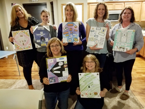 A fun time plus very creative Numerology Art boards to take home! These can be framed too! Testimonial: “For starters, Leanne can make the dullest occasion fun. Secondly, she created a unique party theme that brings people together. It creates conversation about each person’s individual numerology chart and also allows people to discover their similarities. She hosted my 50th Birthday Party and turned it into a very special event that I’ll always remember! All of my guests enjoyed themselves and we talk about the party often. Everyone leaves with a personally designed numerology board to frame and keep. I recommend this party for anyone looking to host an interactive event that’s original and magical”!!! Paula Foley, Snohomish, Wa.