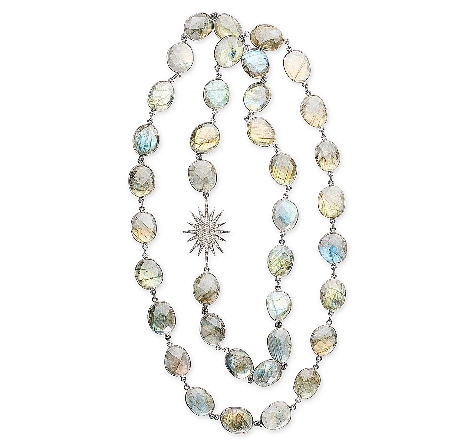 CD-008-N-40%22_LARGE LABRADORITE IN STERLING SILVER W: SIGNATURE DIAMOND STARBURST_%22A STAR IS BORN%22.jpg