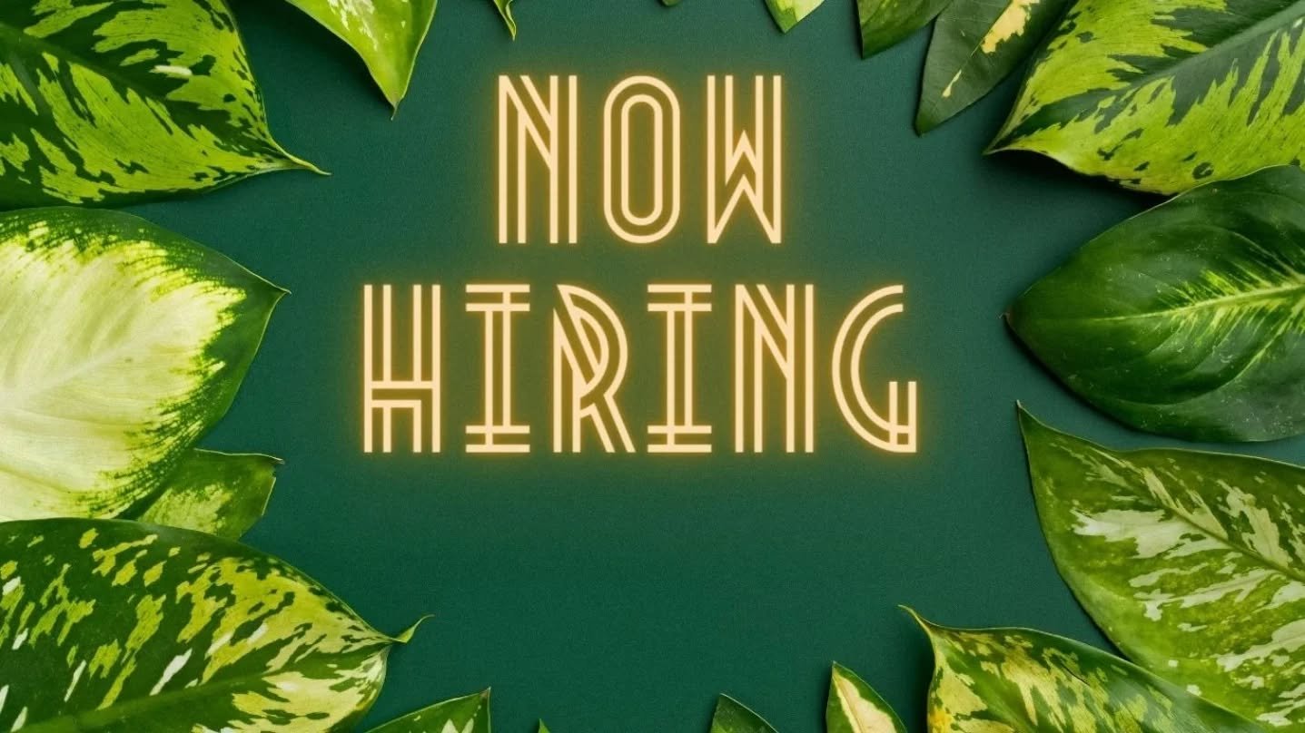 GARDENALIA IS HIRING!

 We are a small business of just a few individuals who are like family! Our employees come back every year but one of them decided to move back to his hometown to work in his family business and be closer to them. 
We are booke