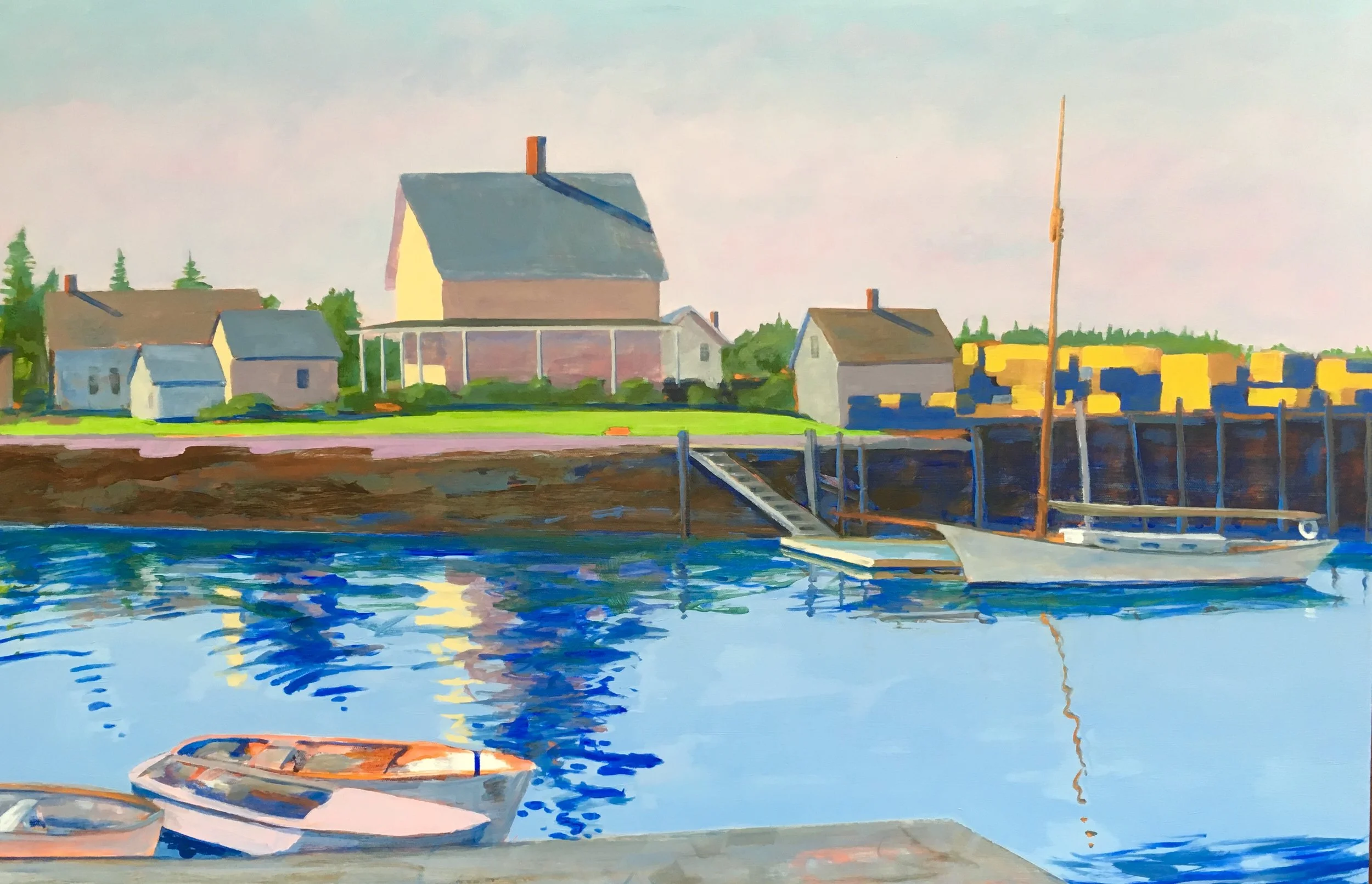 Lobster Traps at Vinalhaven, Oil, 26x36