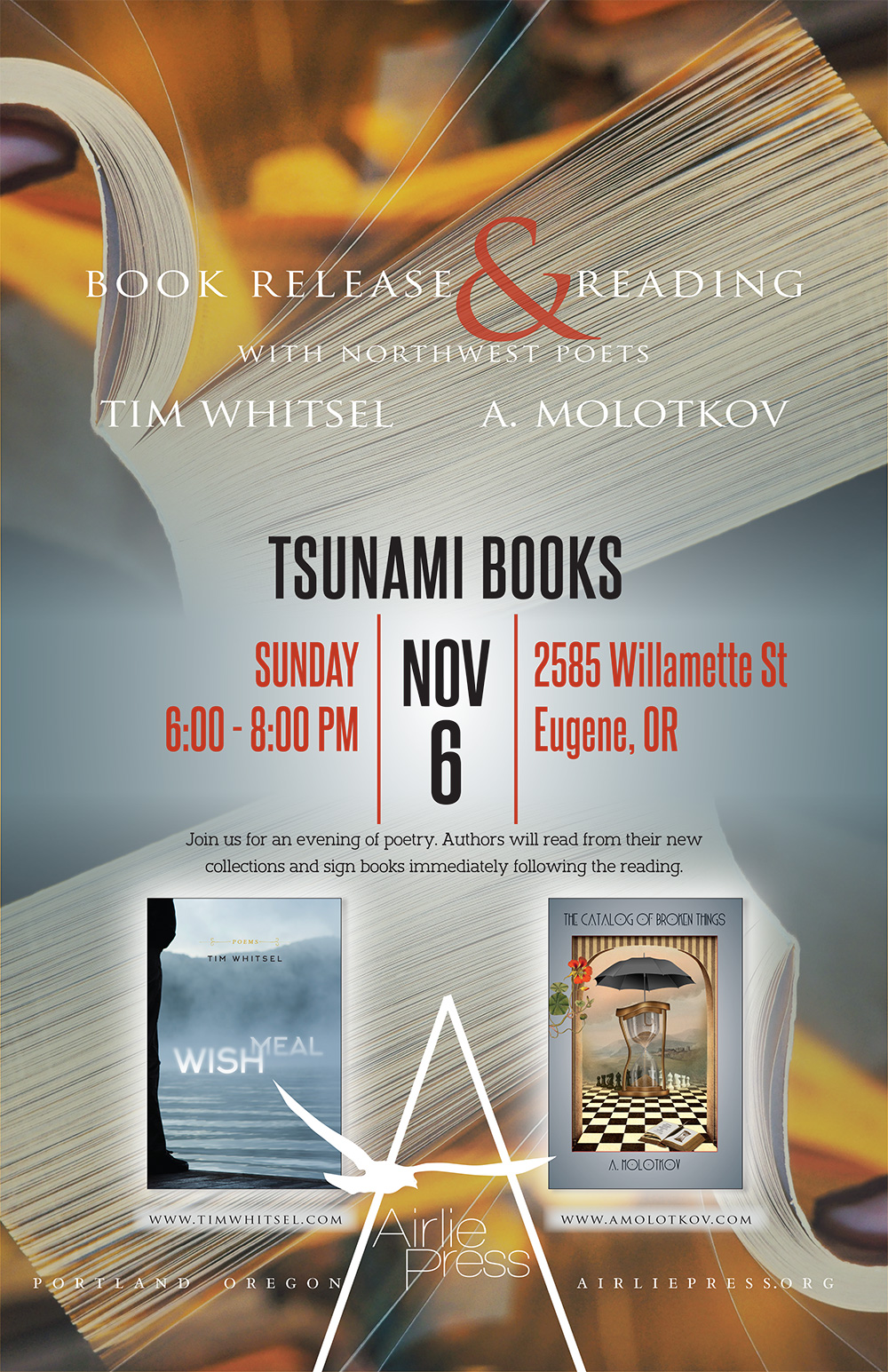 Book release poster