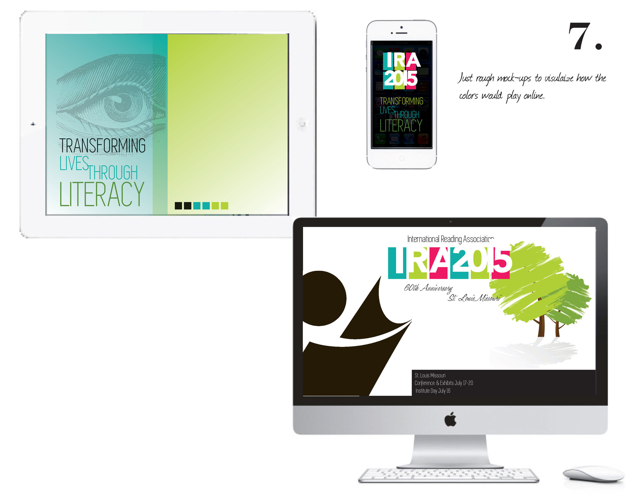 Some mock-ups of devices to visualize online possibilities.