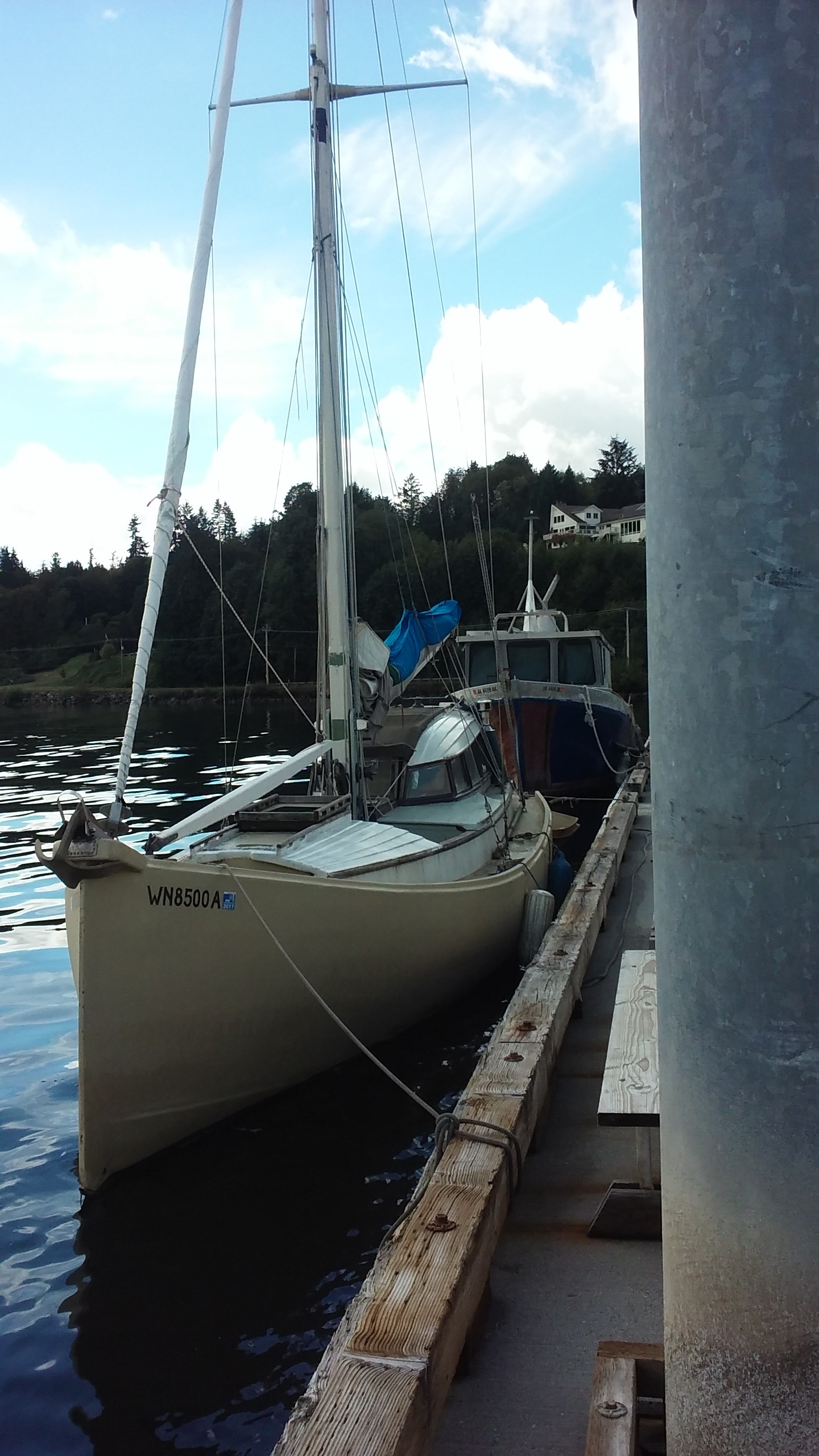 Bella Darya at the dock, Brownsville, Wa. September, 2016