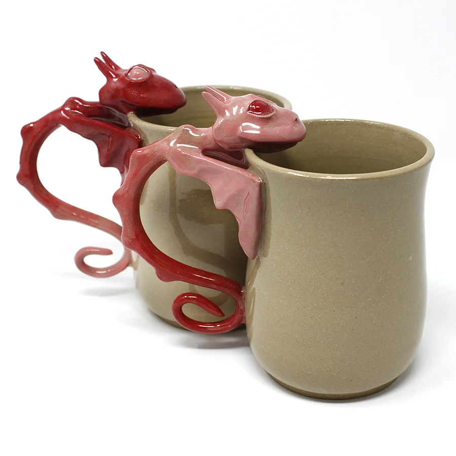 Special Edition Valentine's Day Dragon Mug Set - $160