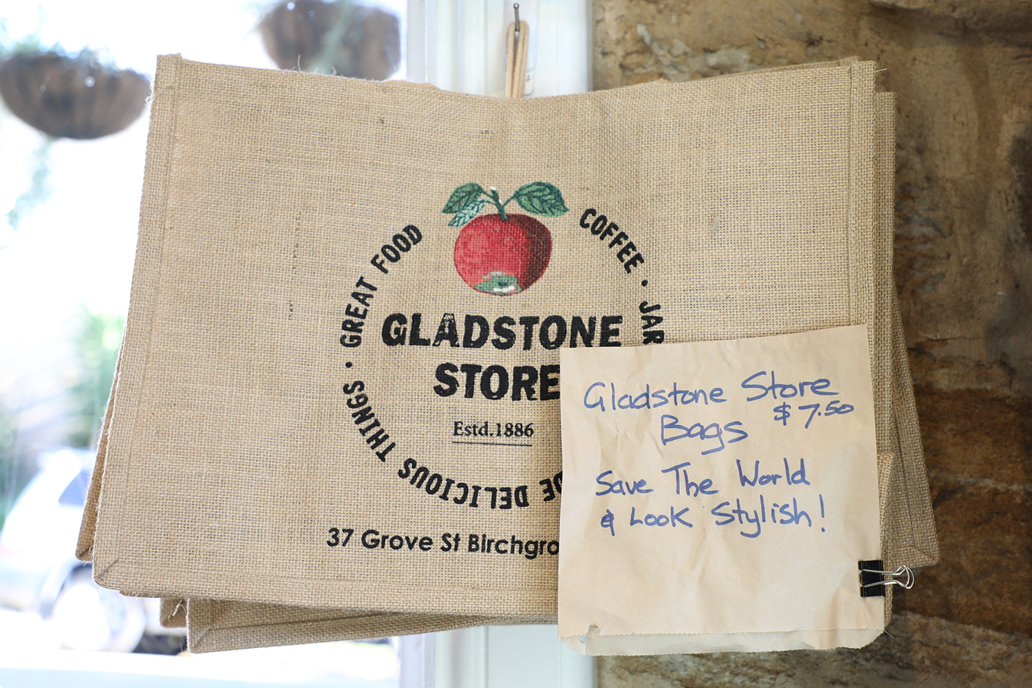 Shop in style with a Gladstone Store bag
