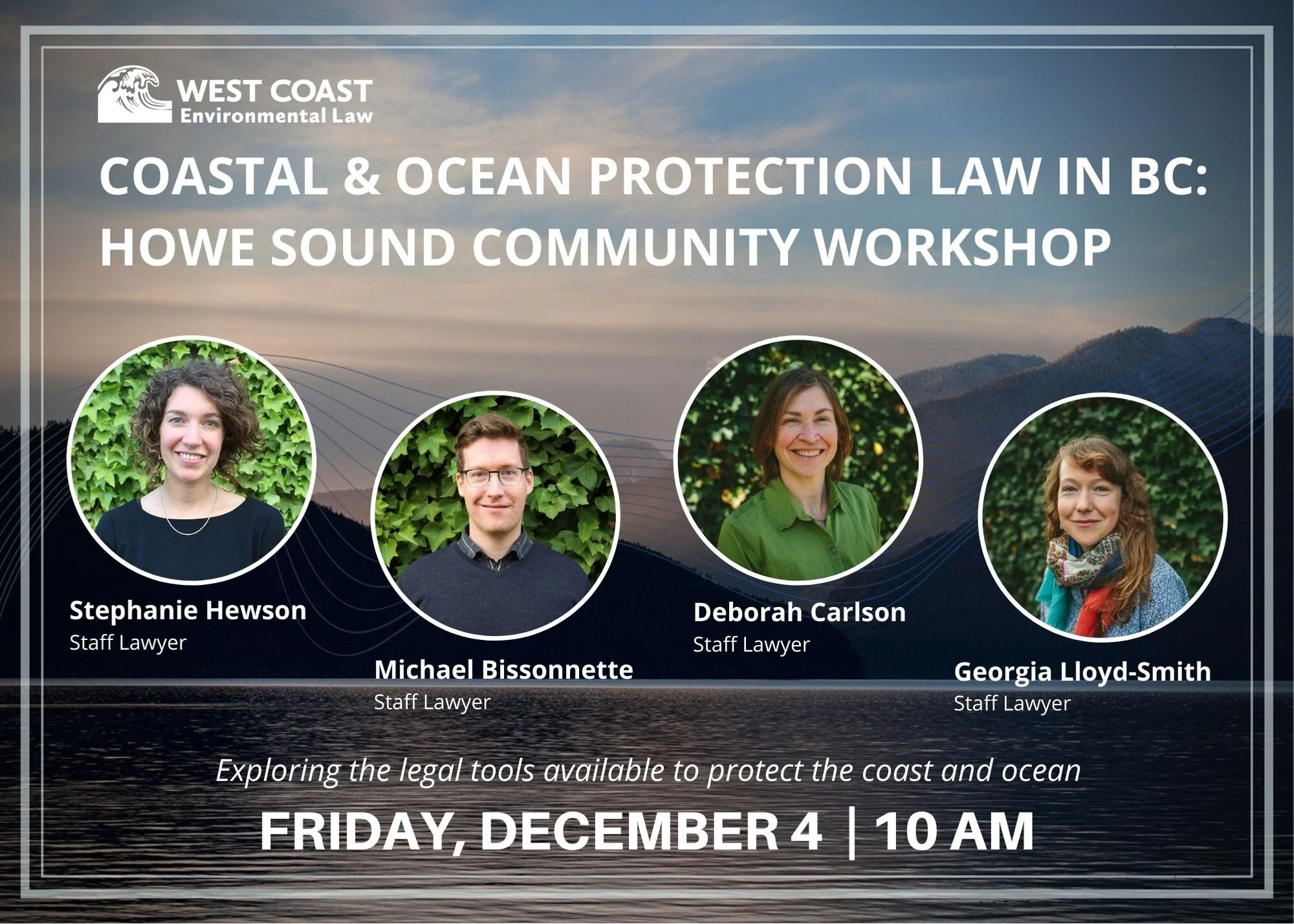 Webinar - Coastal & Ocean Protection Law in BC: Howe Sound Community Workshop
