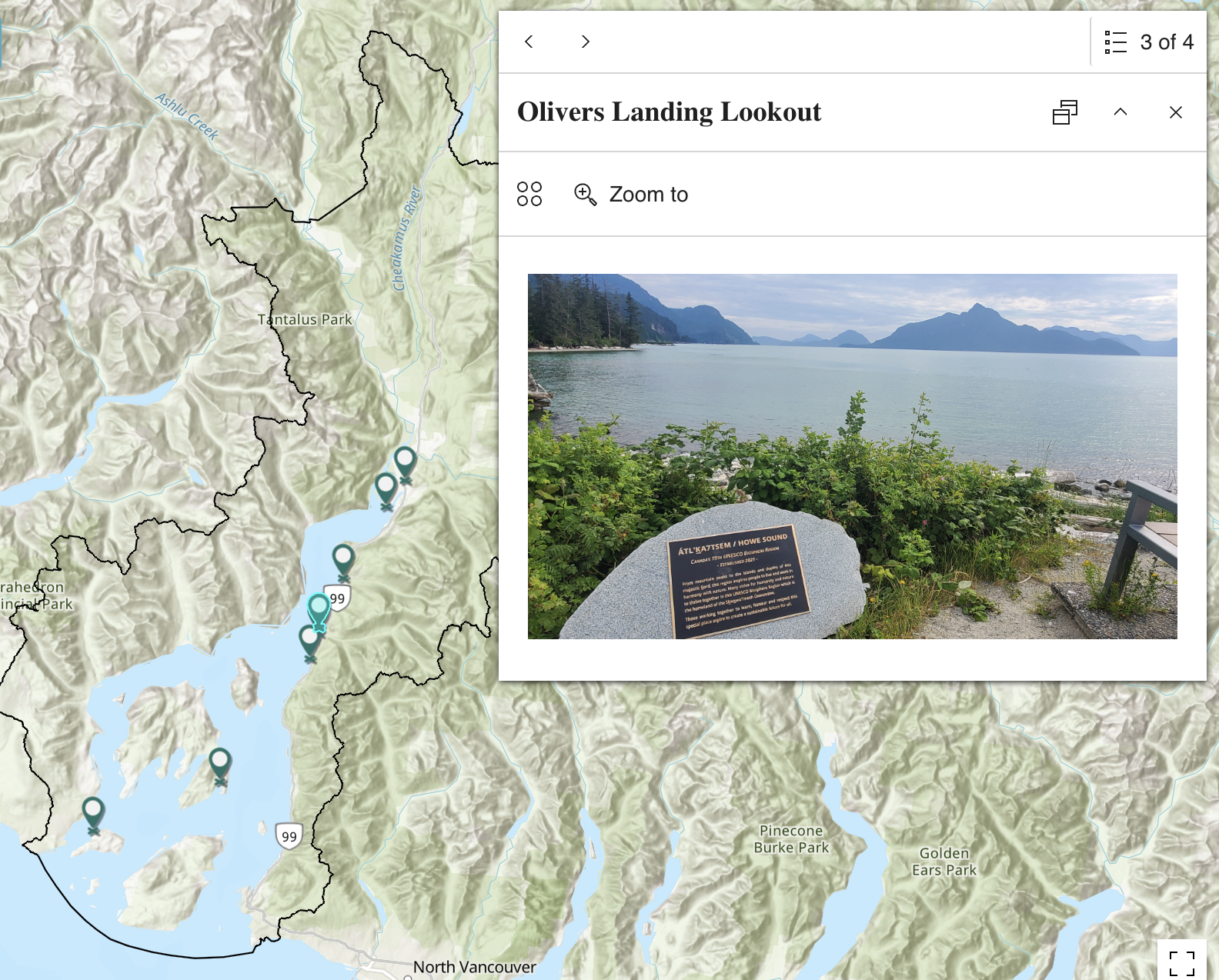 Biosphere region signs